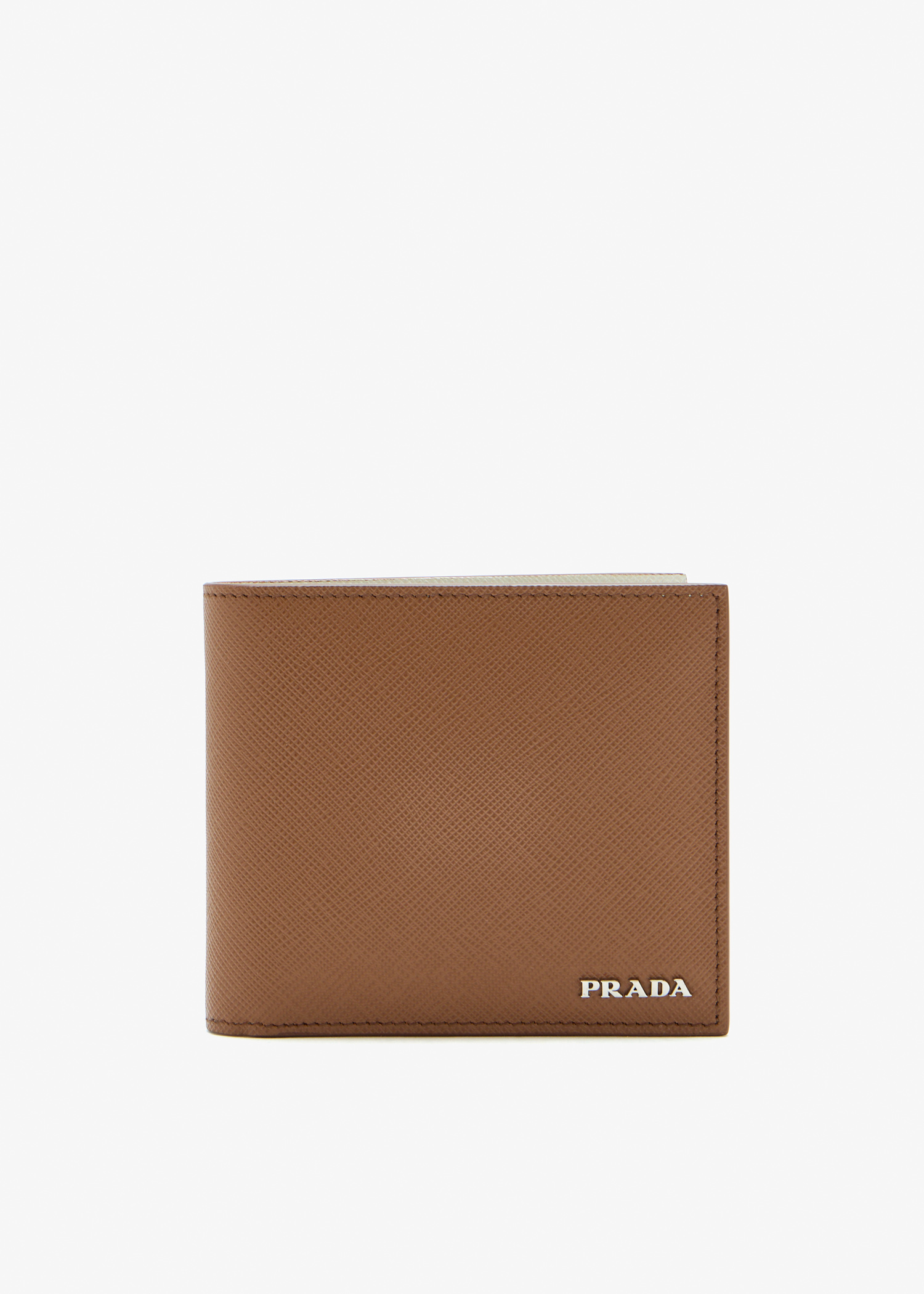 

Saffiano leather wallet, Brown
