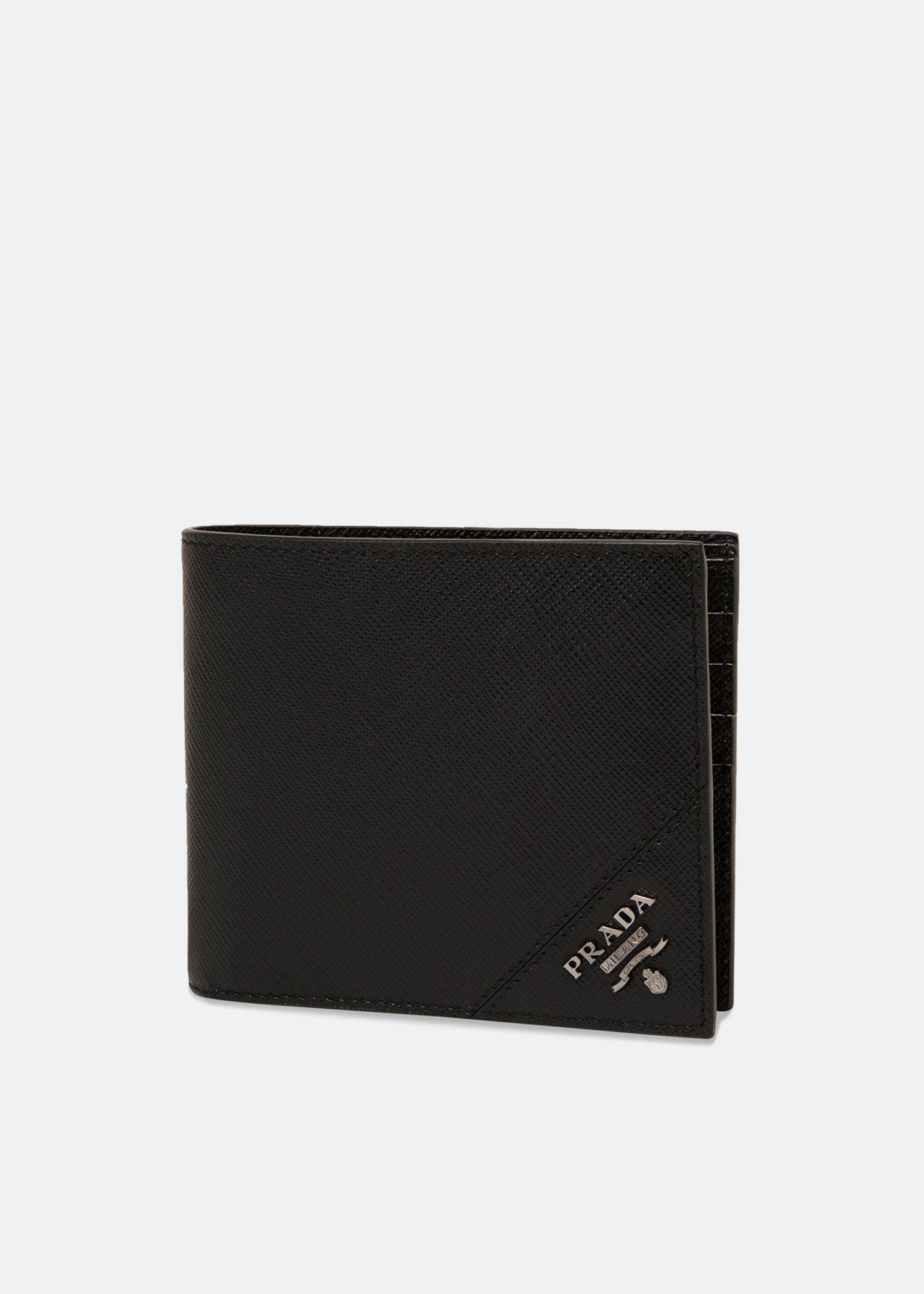 

Saffiano leather wallet, Black