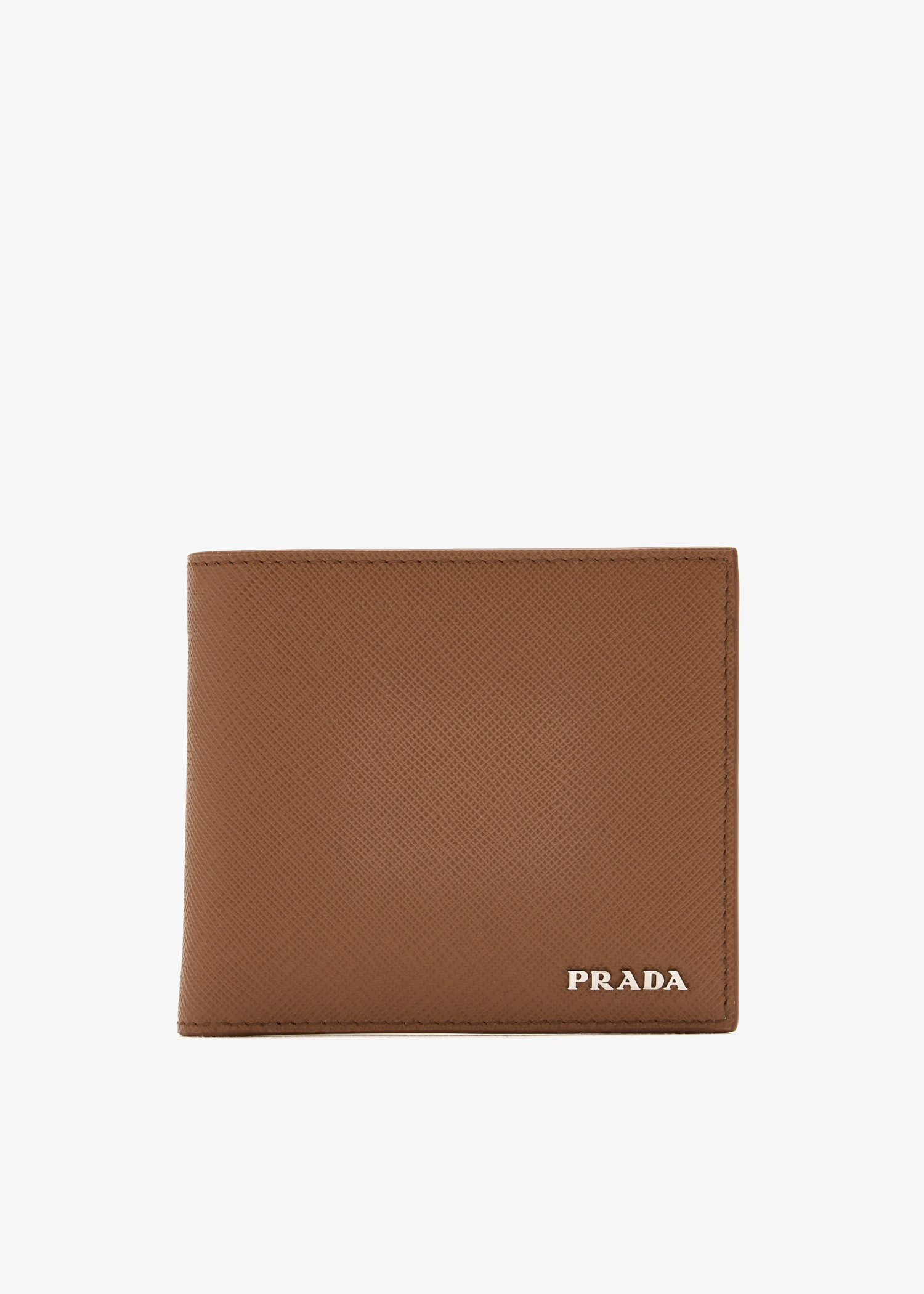 

Saffiano leather wallet, Brown