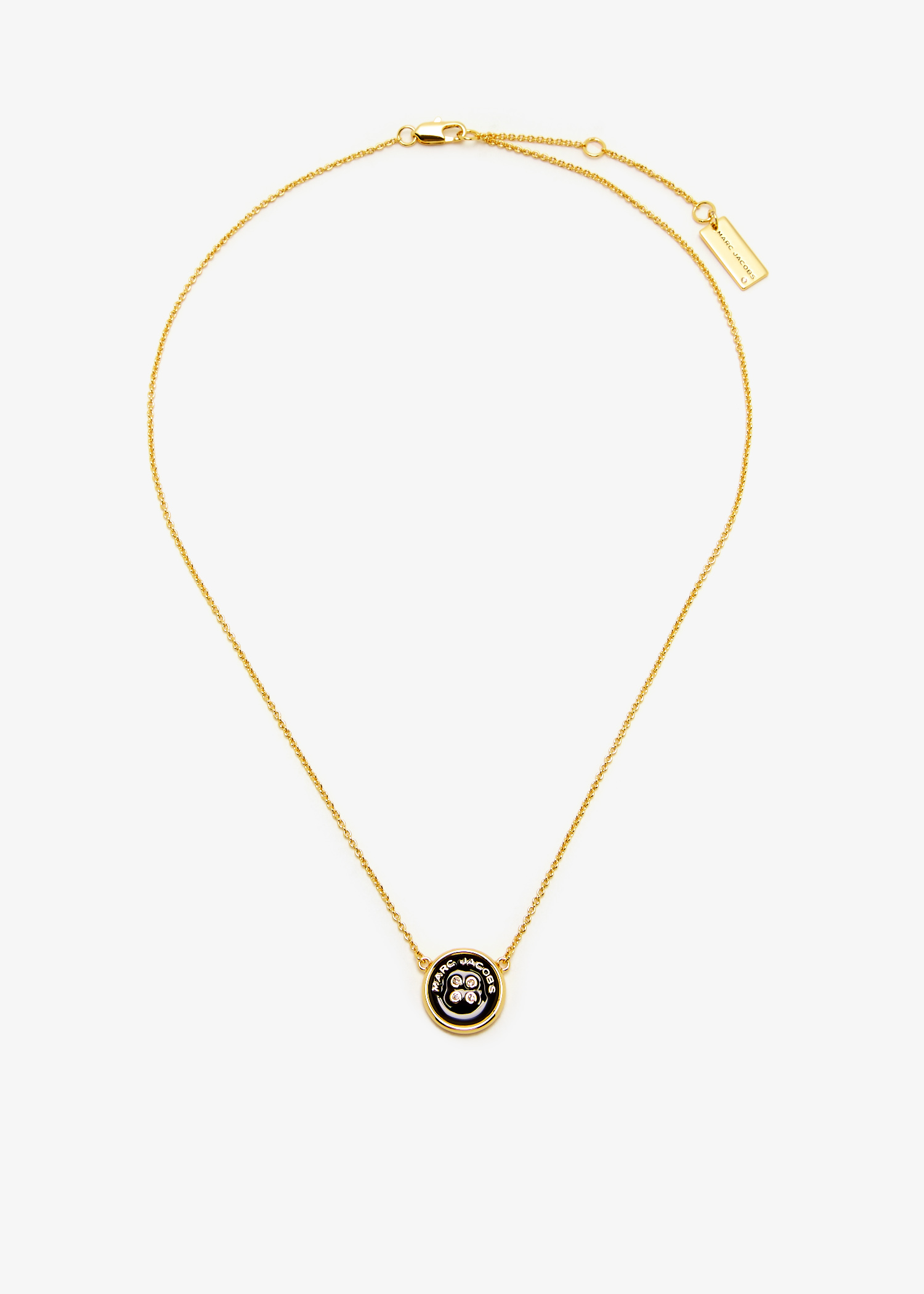 

The Button Pendant necklace, Gold