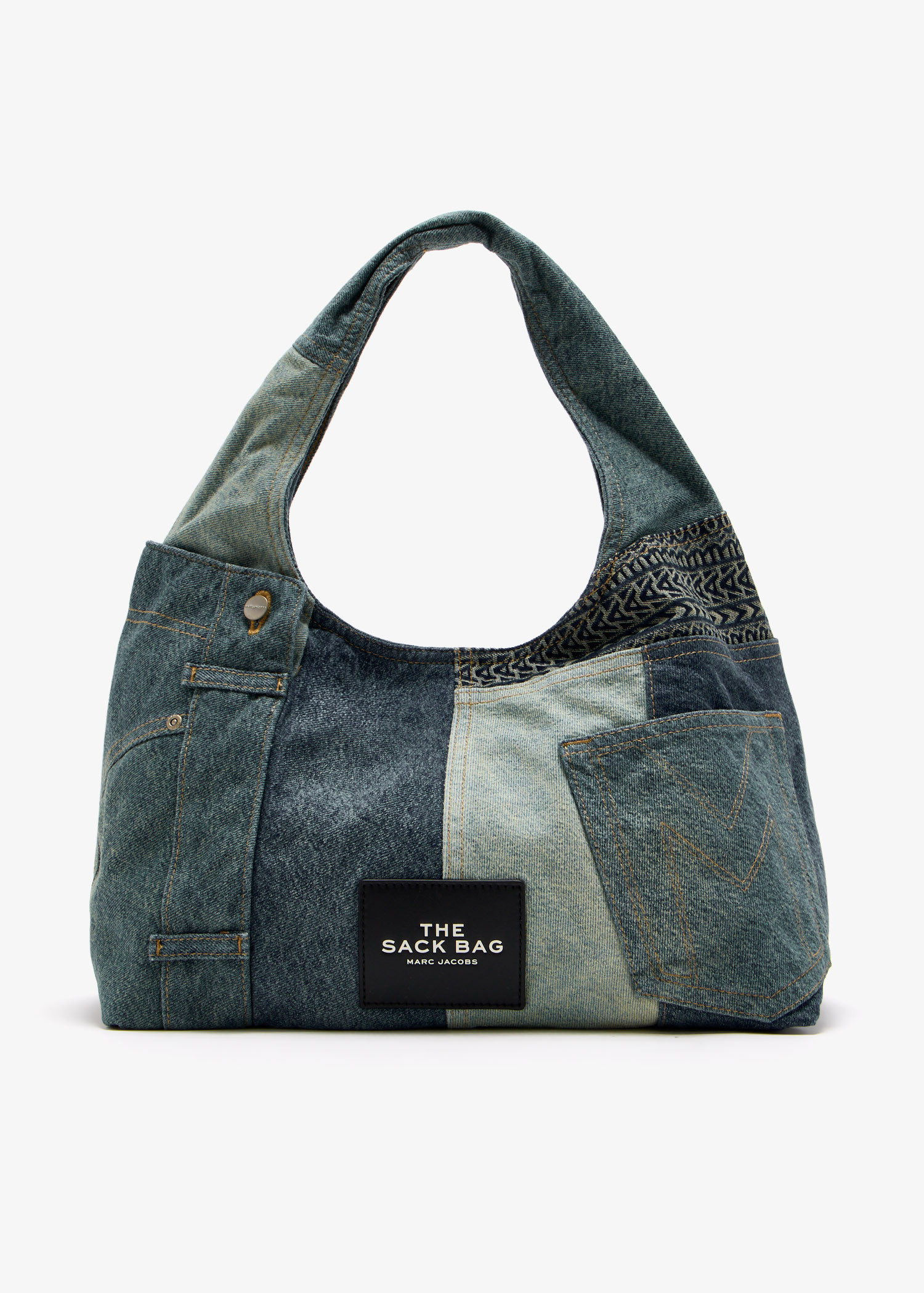 

The Deconstructed Denim sack bag, Blue