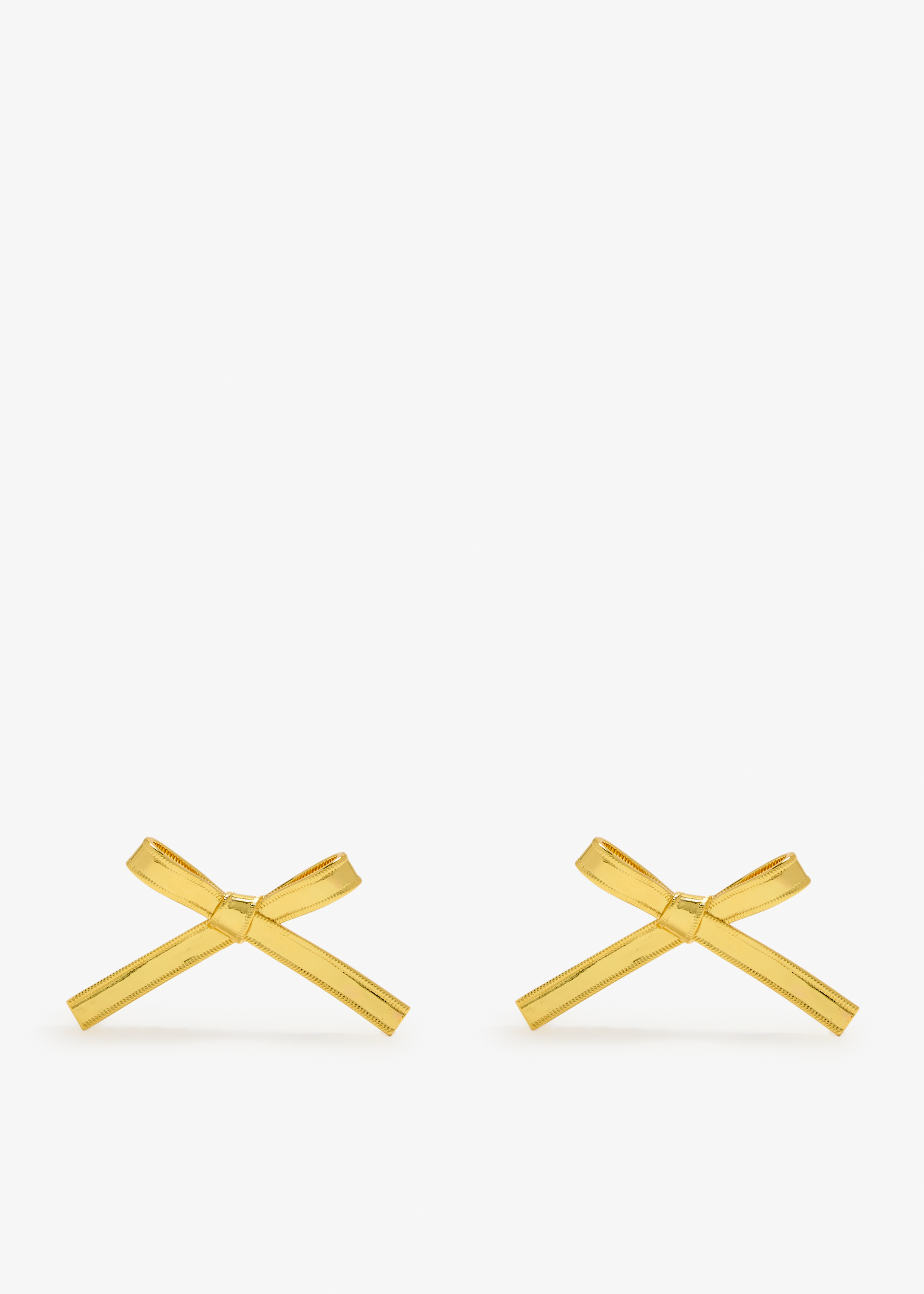 

The Lingerie Bow earrings, Gold