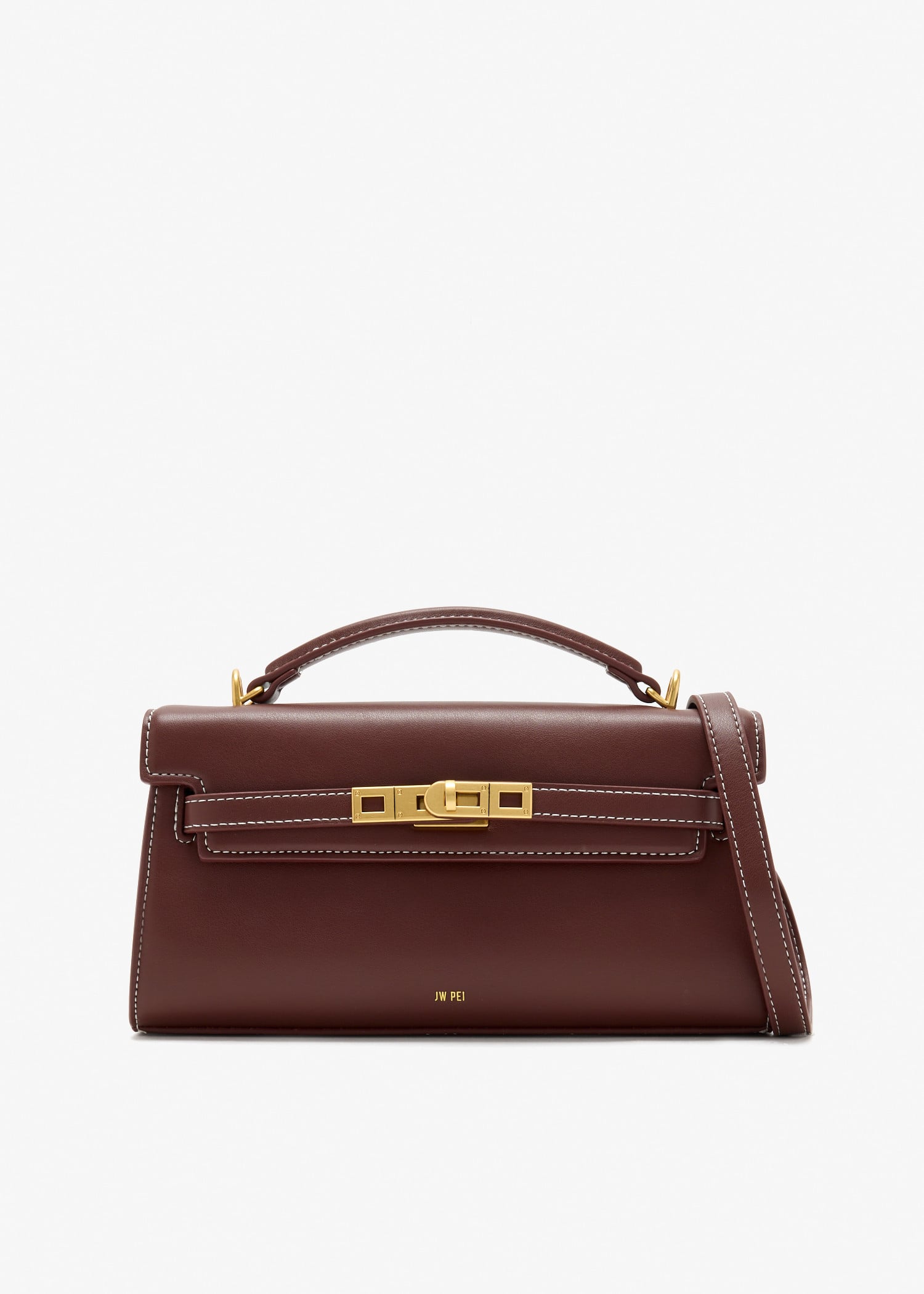 

Noor top handle bag, Burgundy