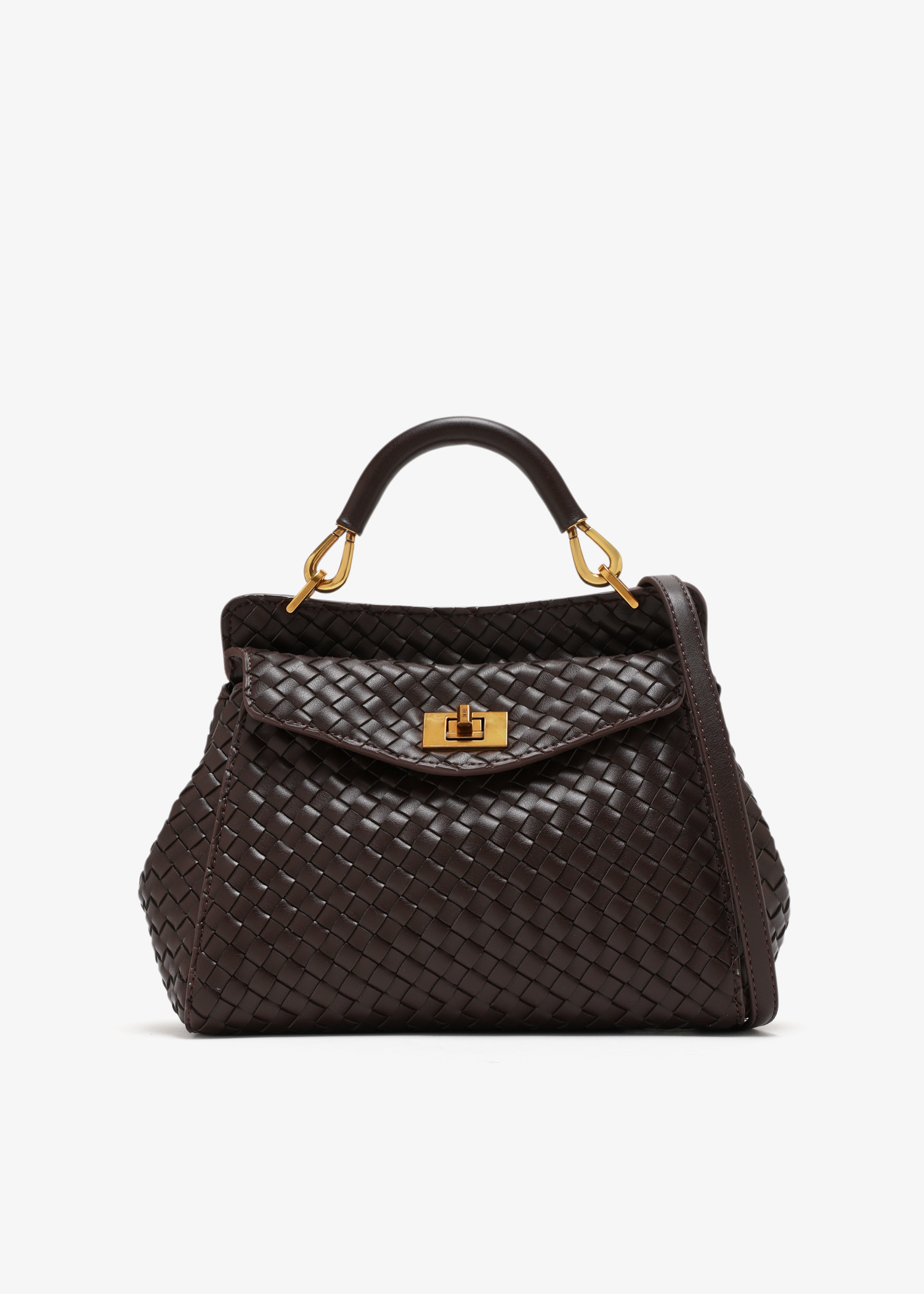 

Lucia classic top handle bag, Brown