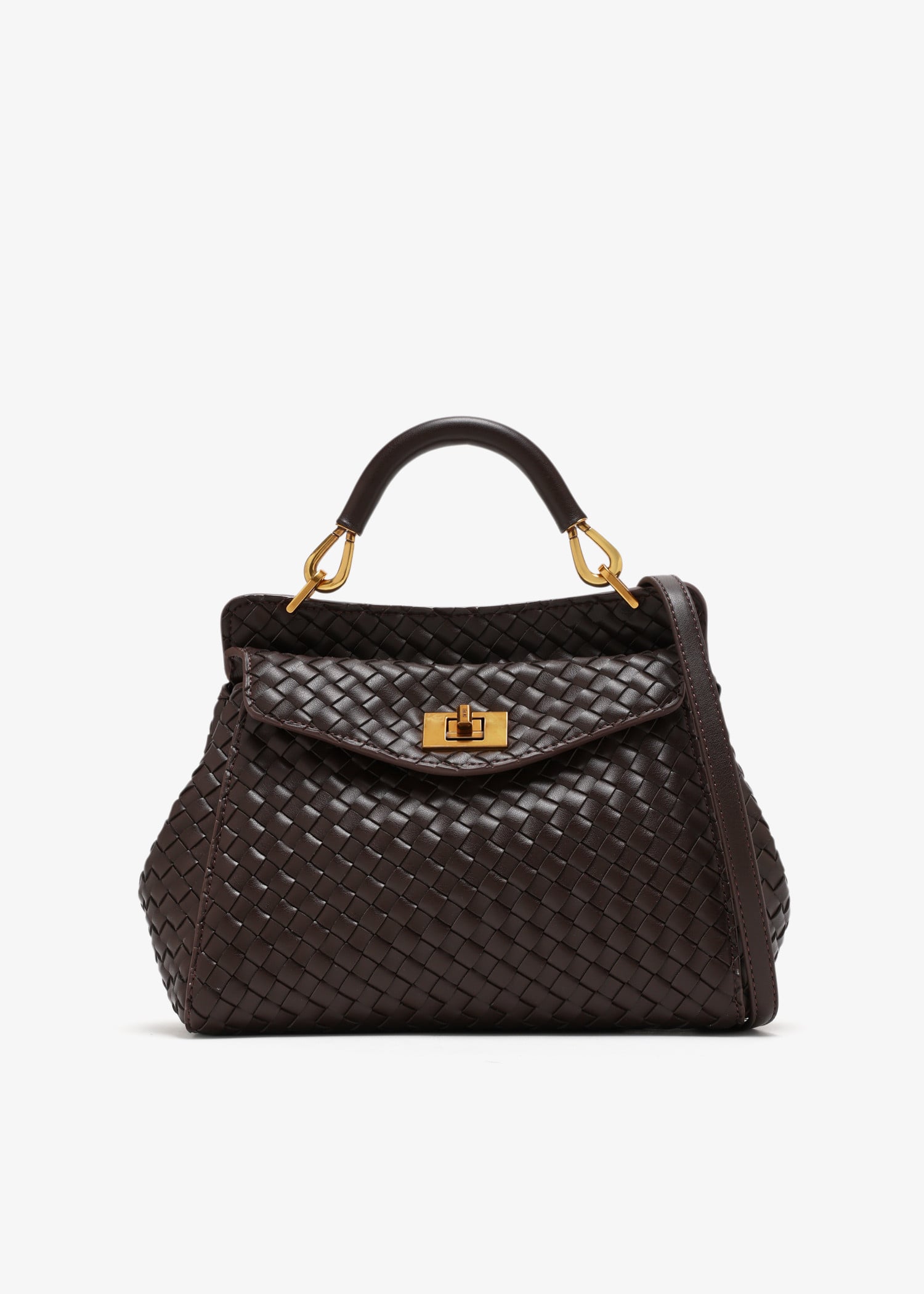 

Lucia classic top handle bag, Brown