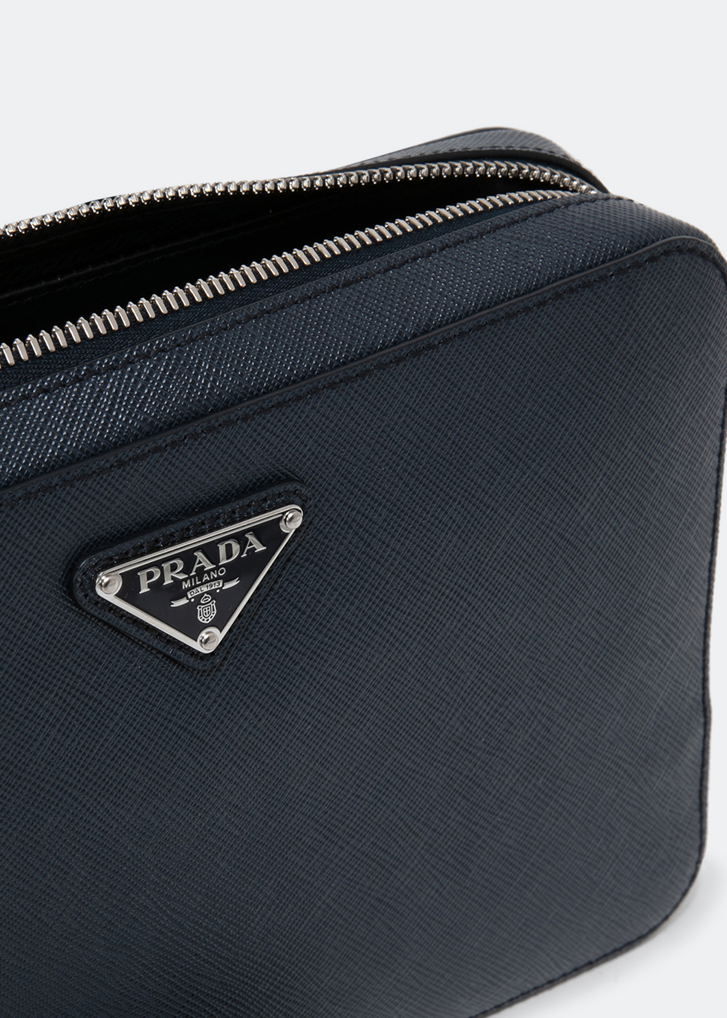 

Saffiano leather pouch, Blue