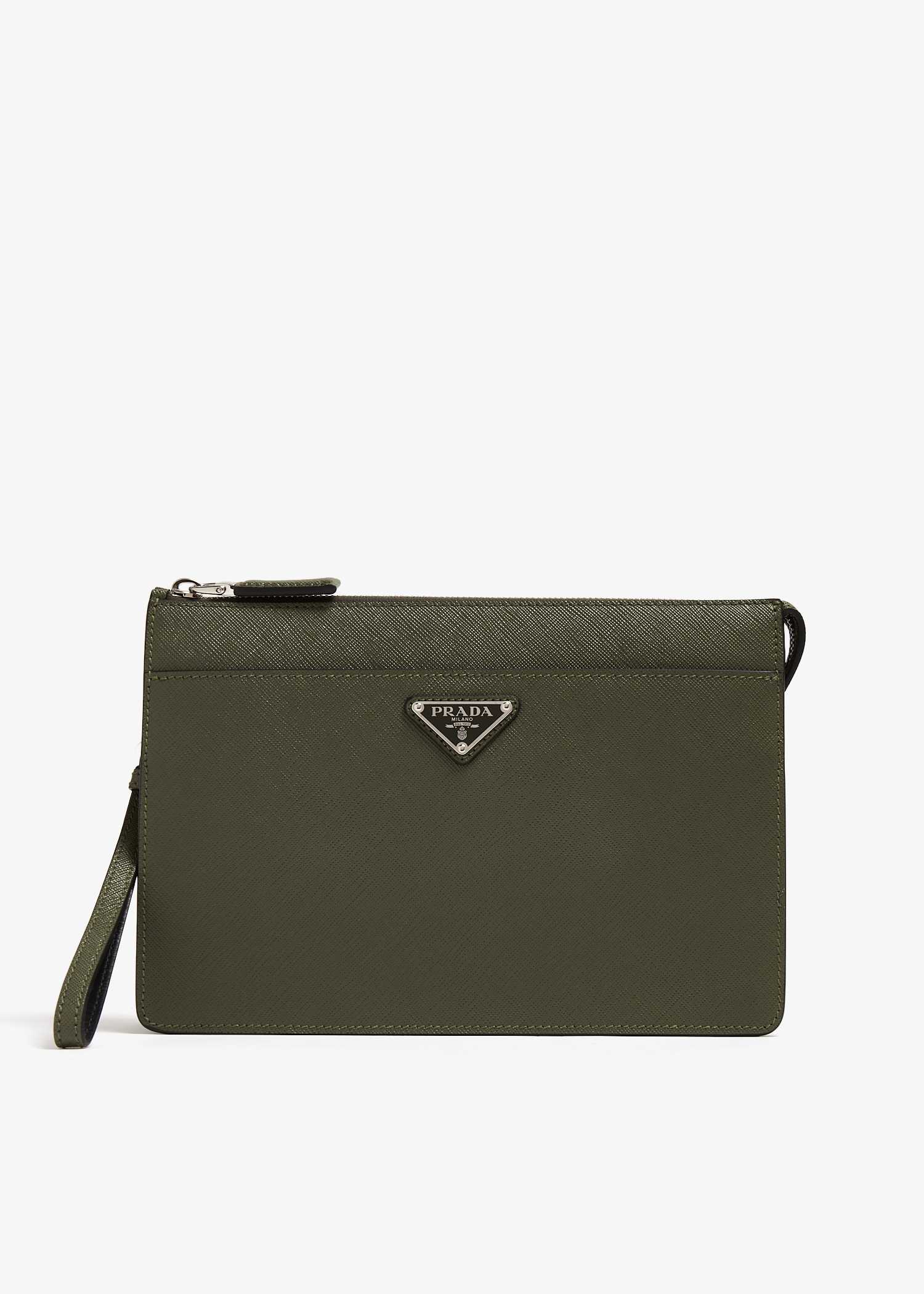 Prada saffiano leather deals clutch