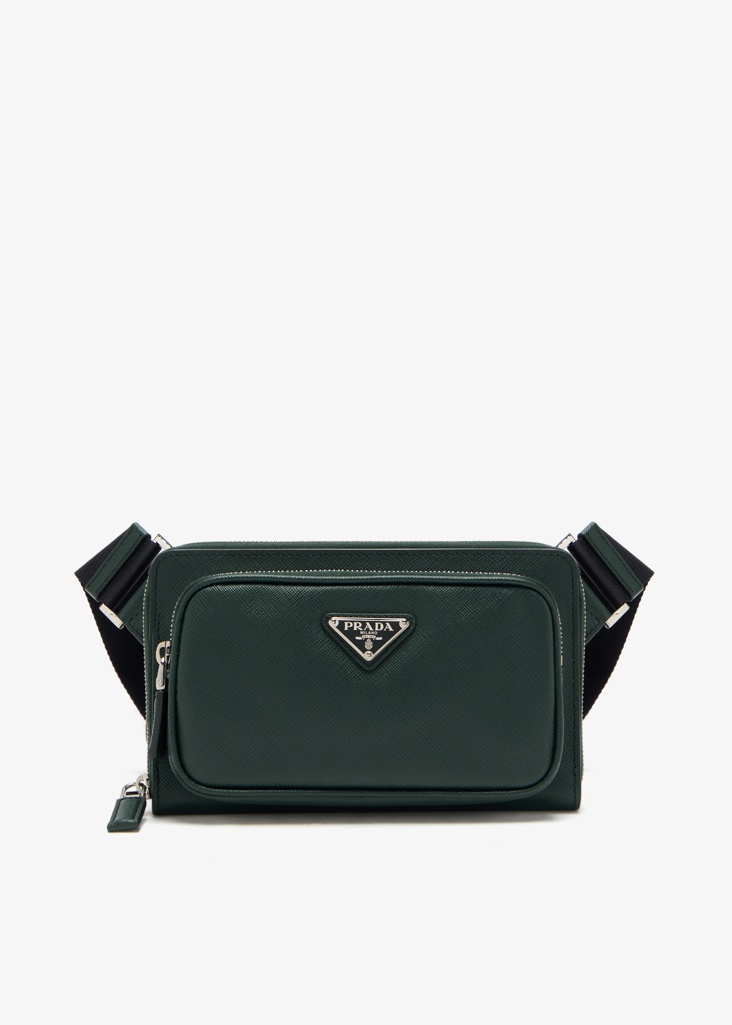 

Saffiano leather belt bag, Green