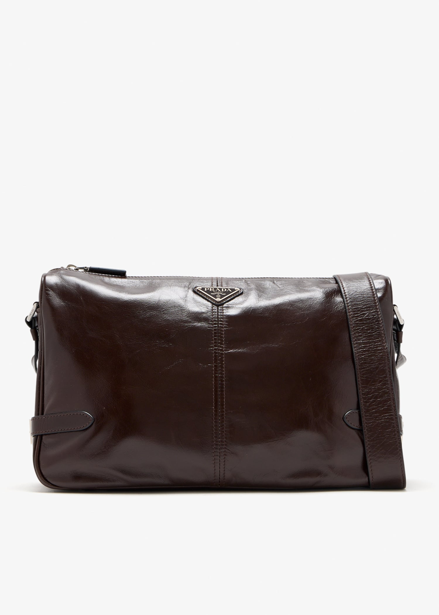 

Leather shoulder bag, Brown