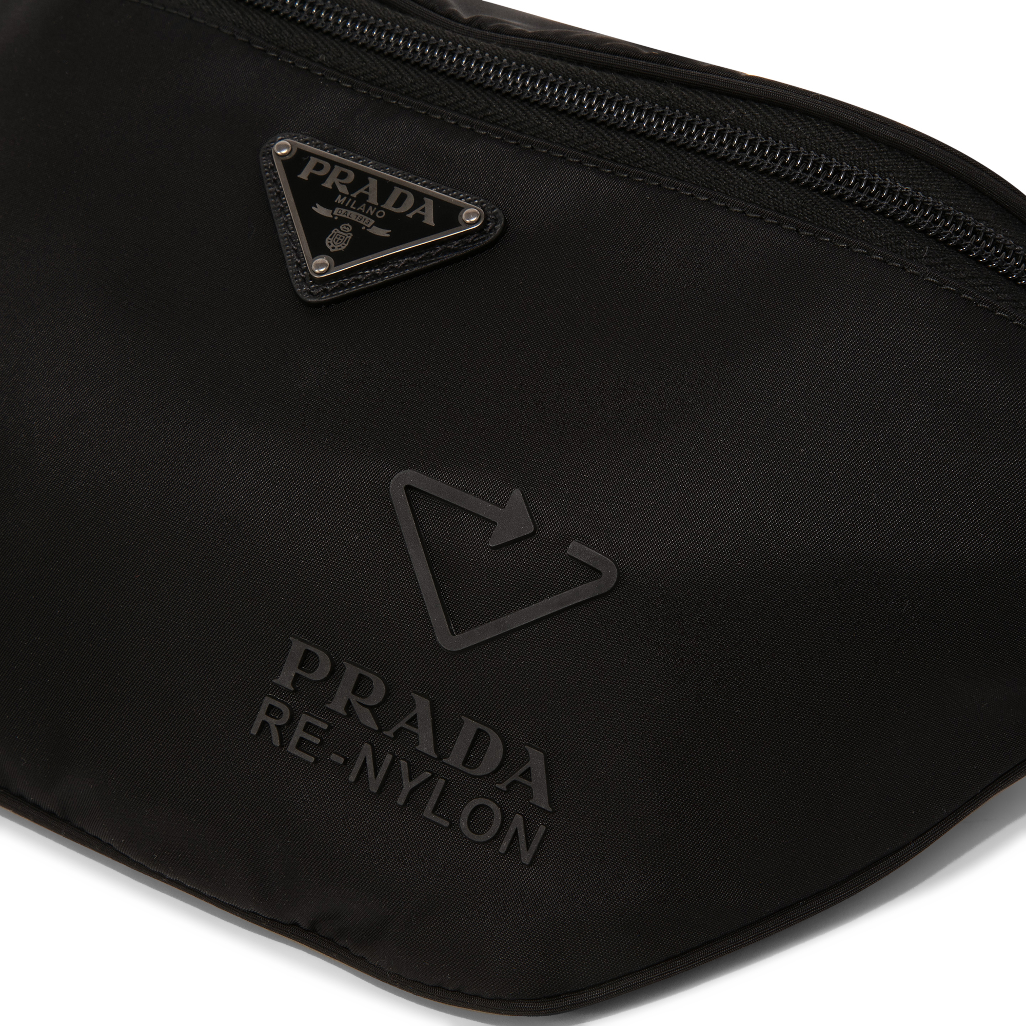 

Re-Nylon belt bag, Black