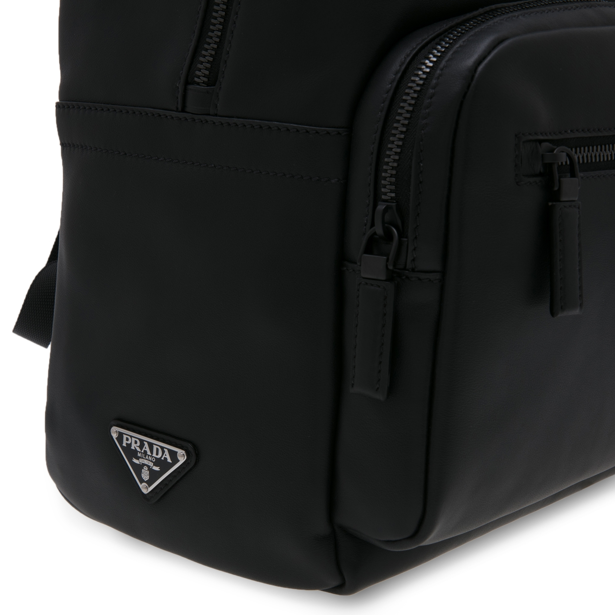

Leather backpack, Black