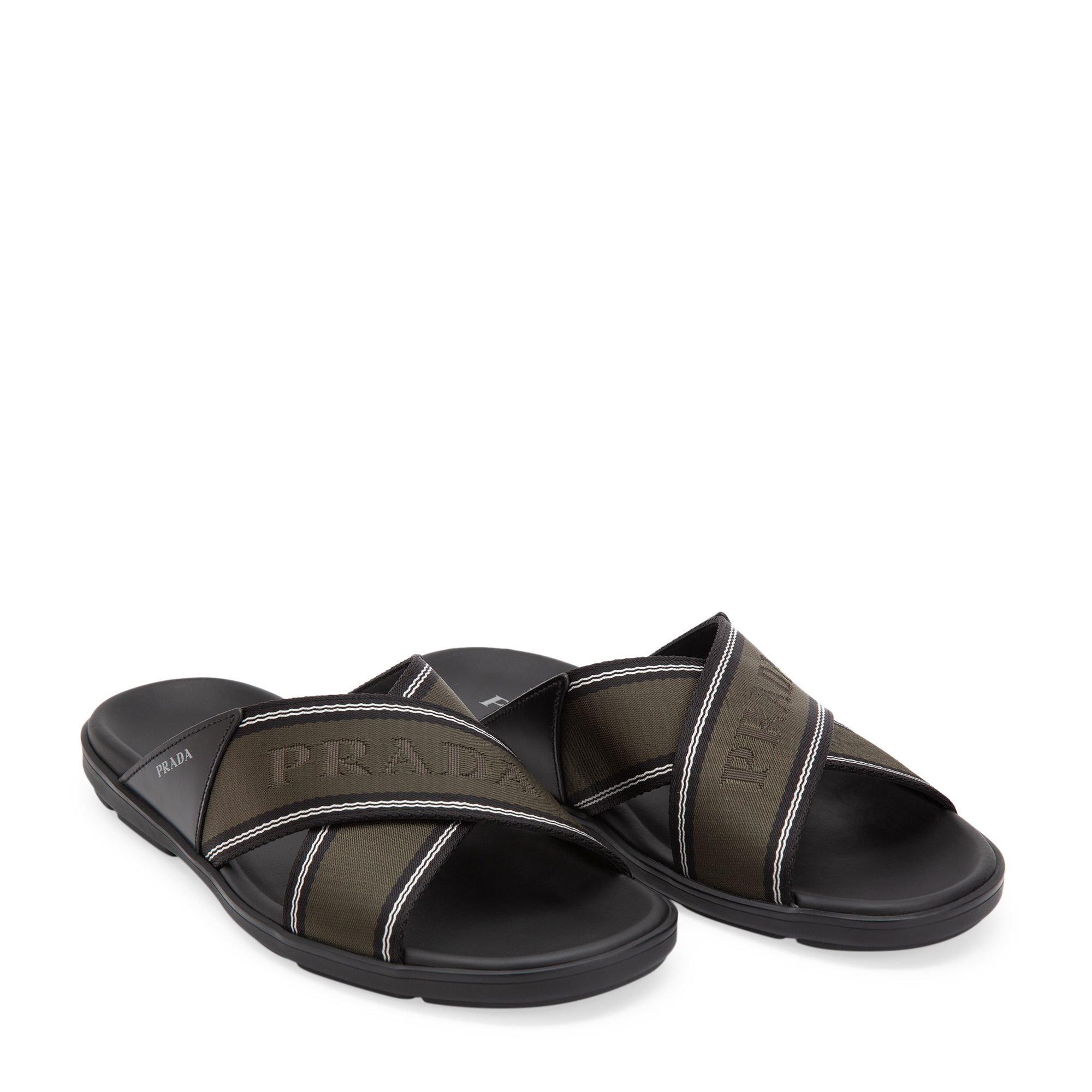 

Cross-over sandals, Green