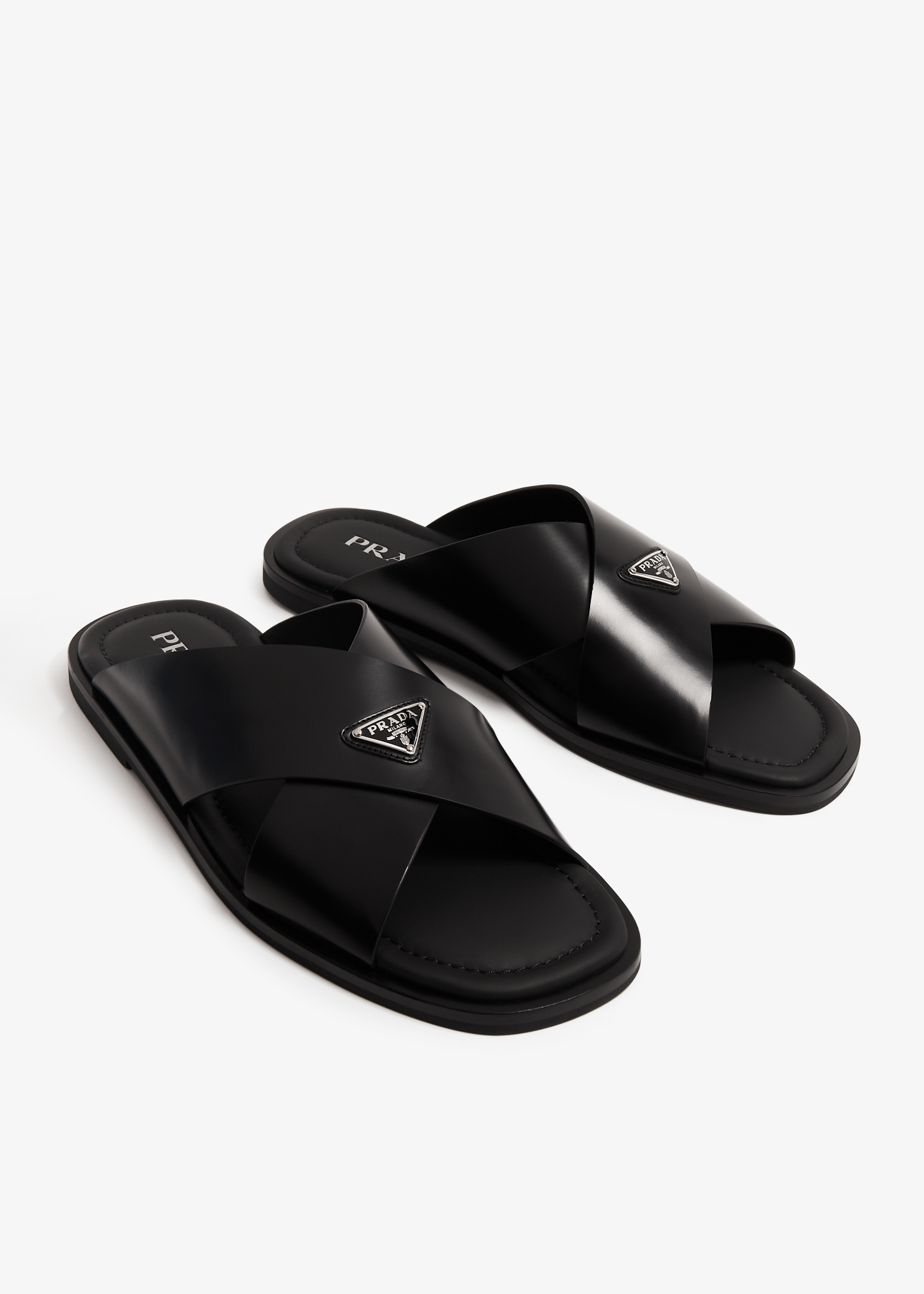 Prada logo plaque 2025 slides