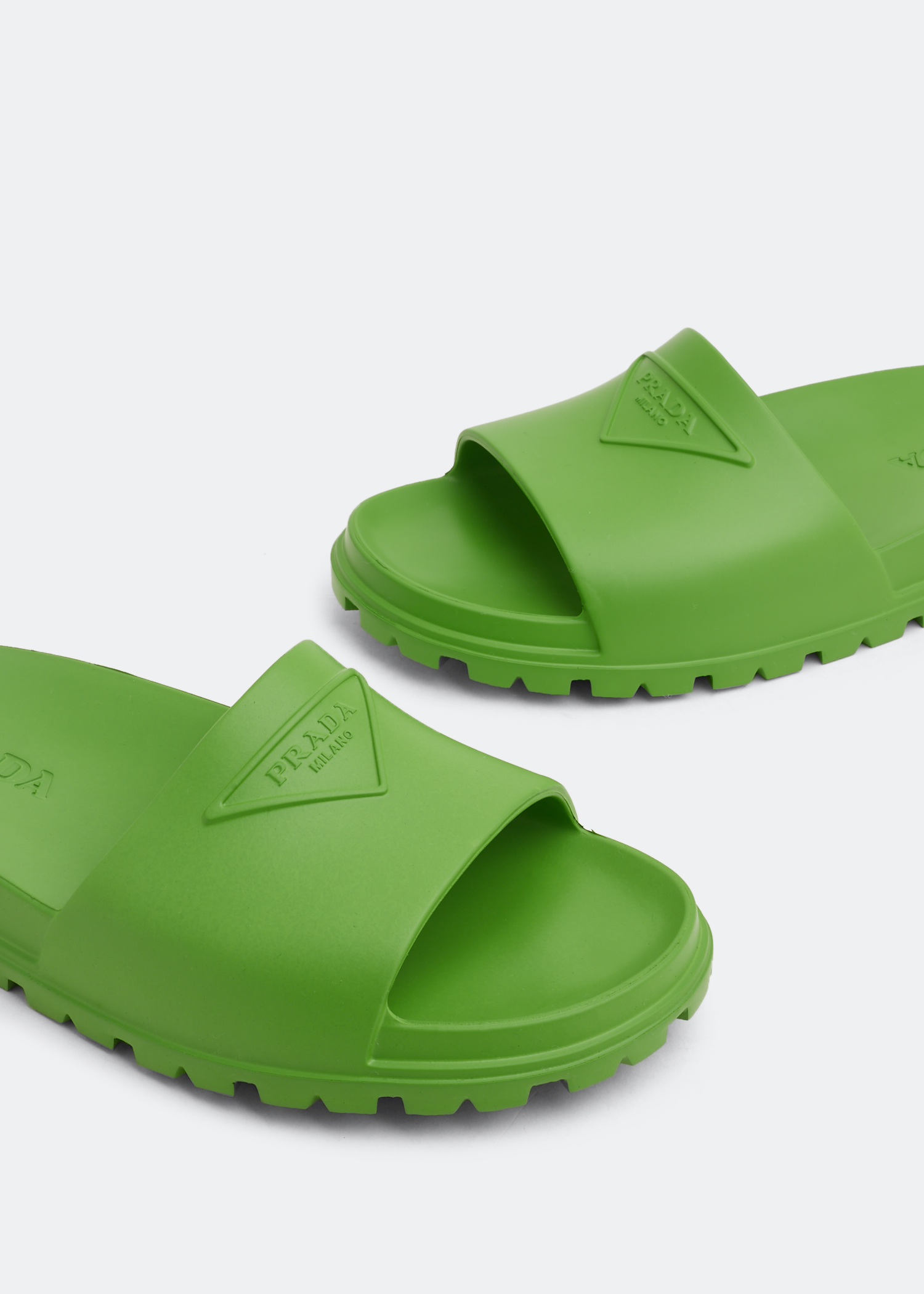 

Rubber slides, Green