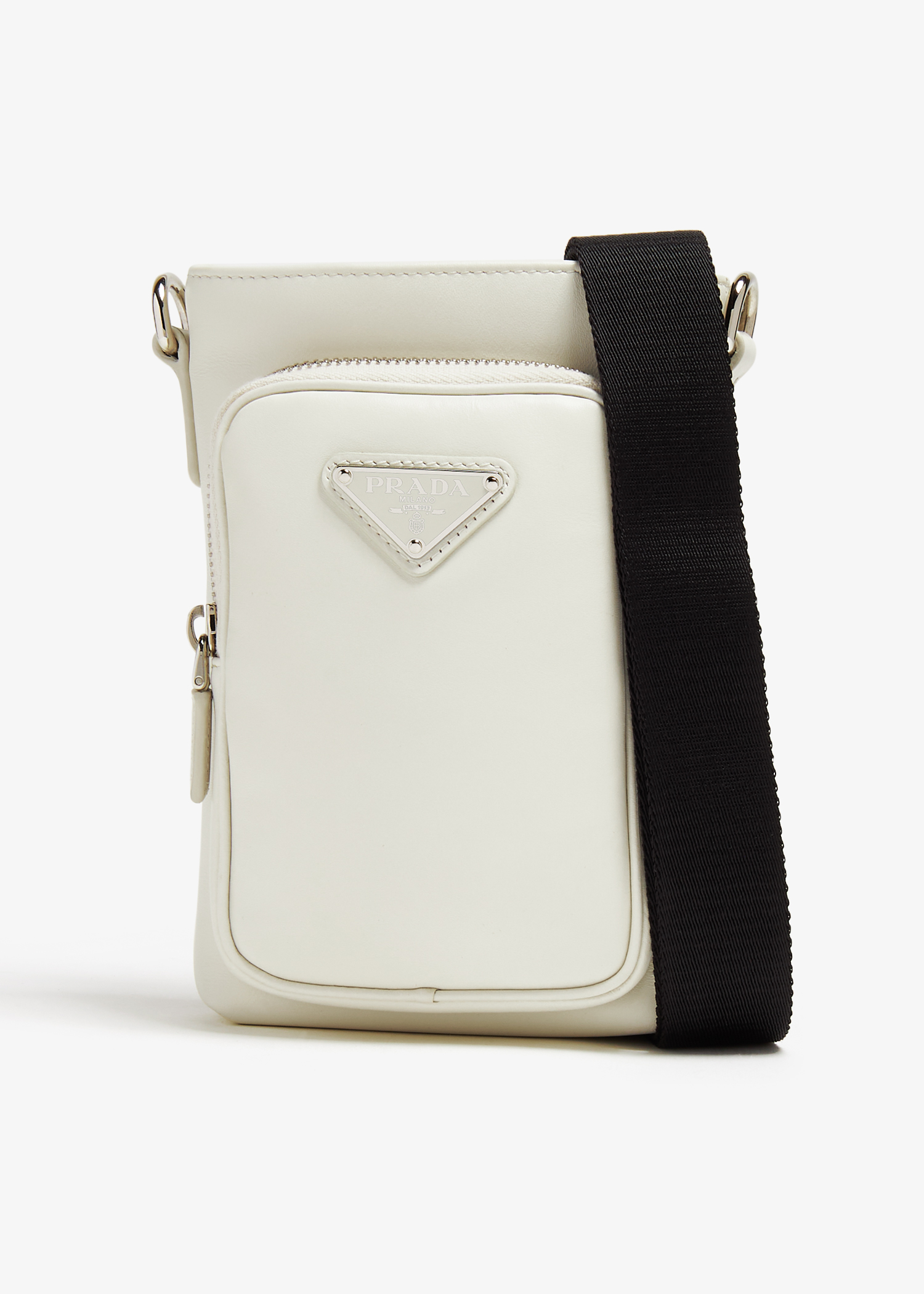 

Leather smartphone case, White