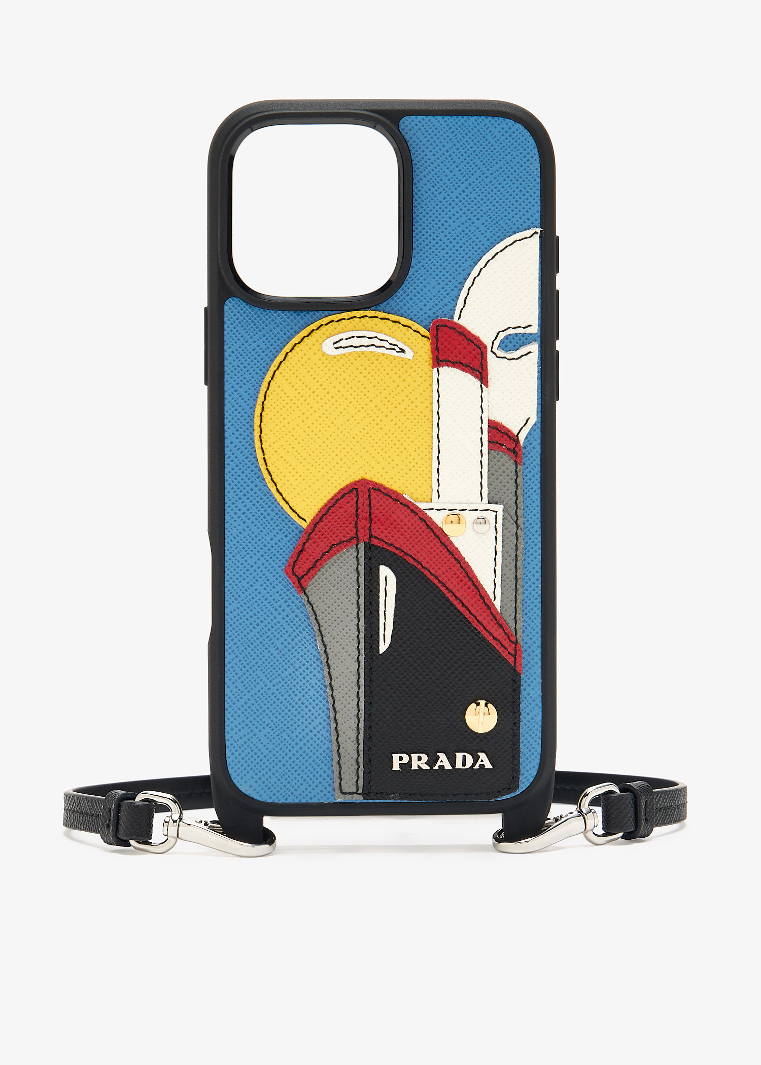 

iPhone 16 Pro Max saffiano leather cover, Multicolored