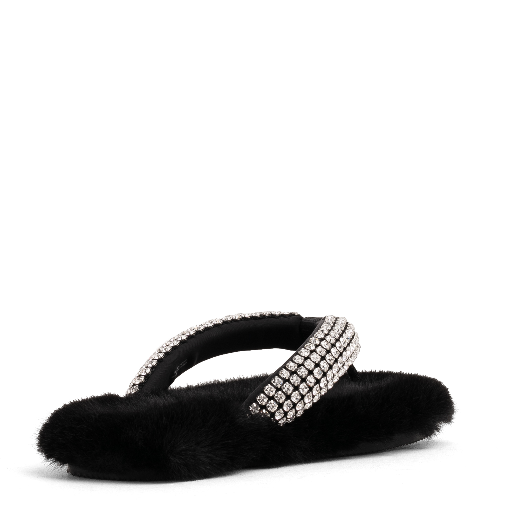 

Motel slipper thong sandals, Black