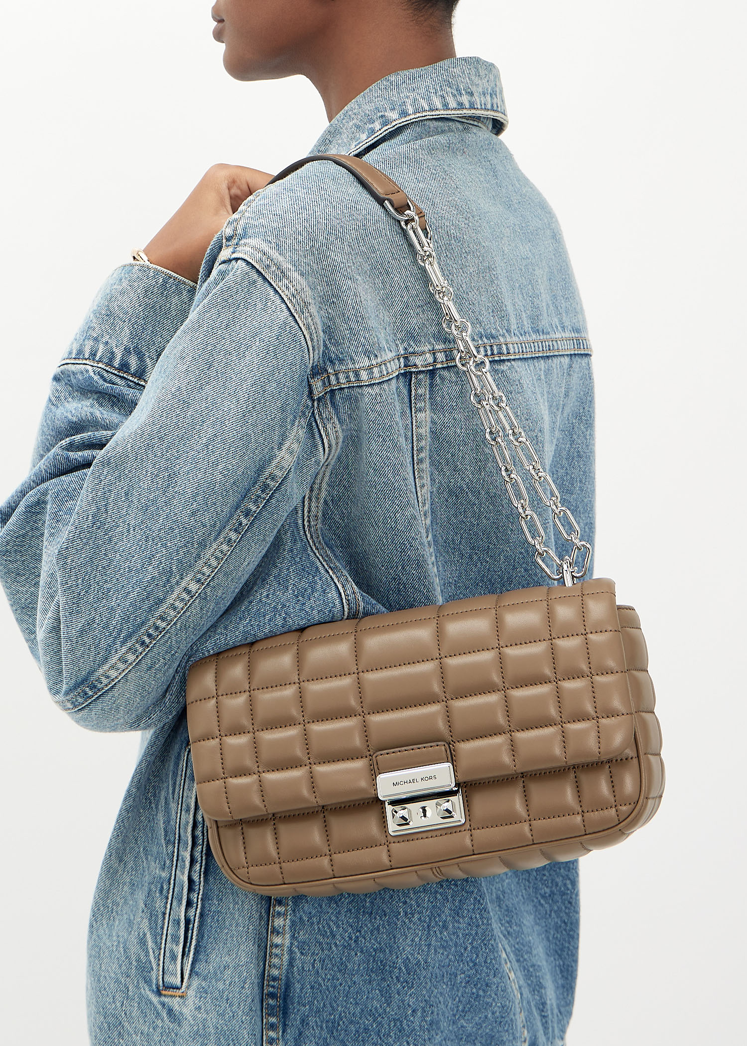 Michael kors bag teal and brown shop