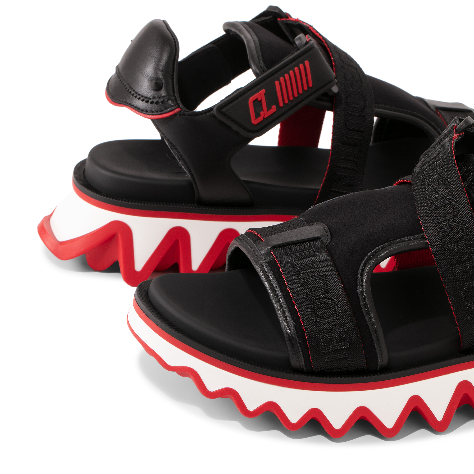 

Summer Loubishark sandals, Black