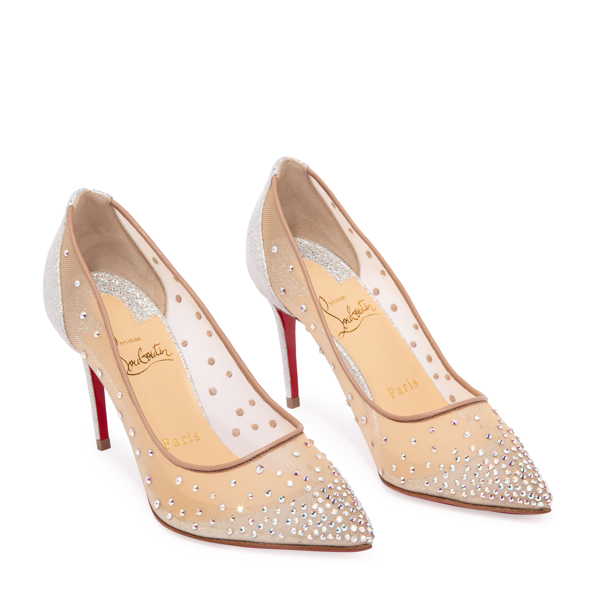

Follies Strass 85 pumps, White