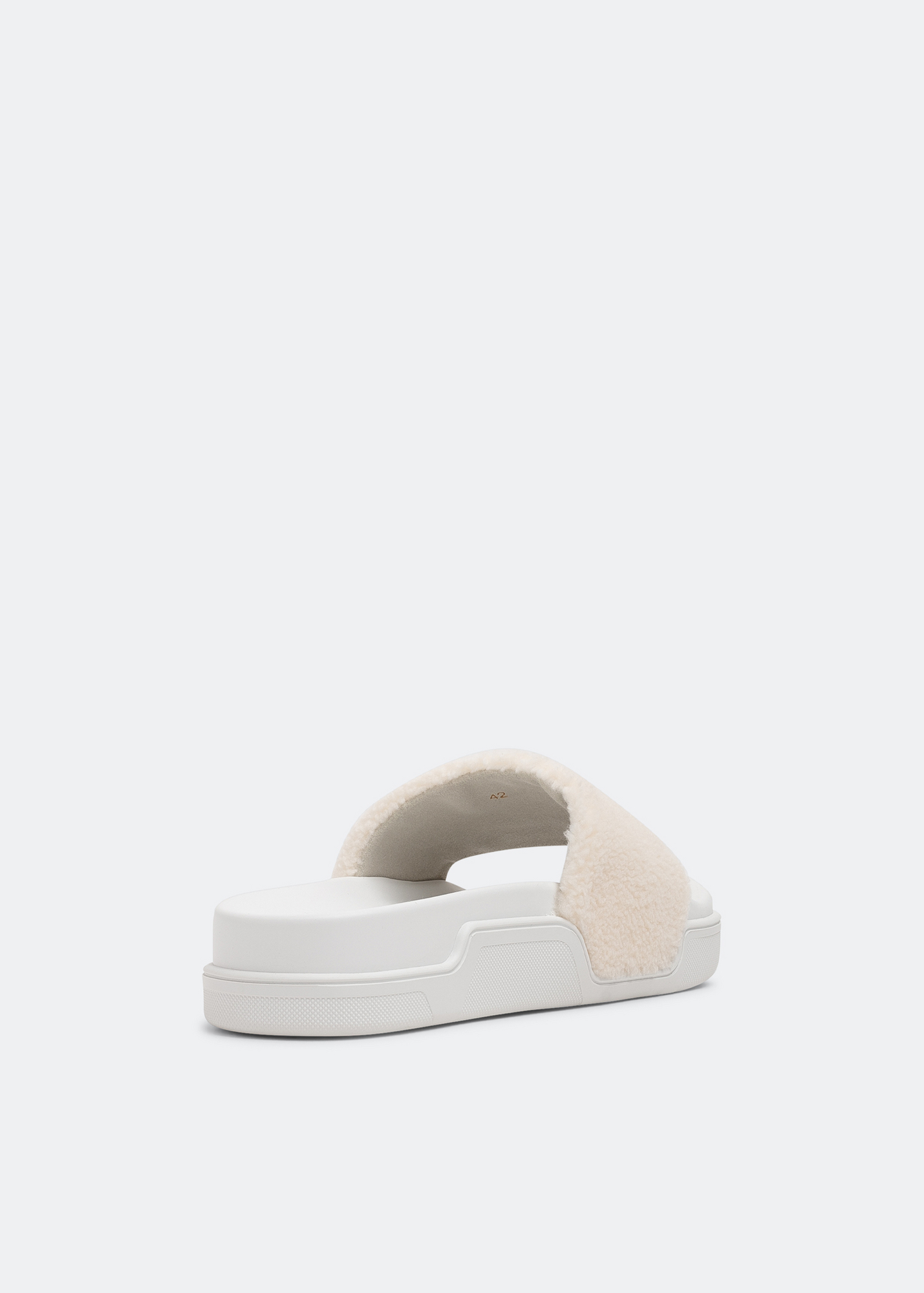 

Navy Pool slides, White