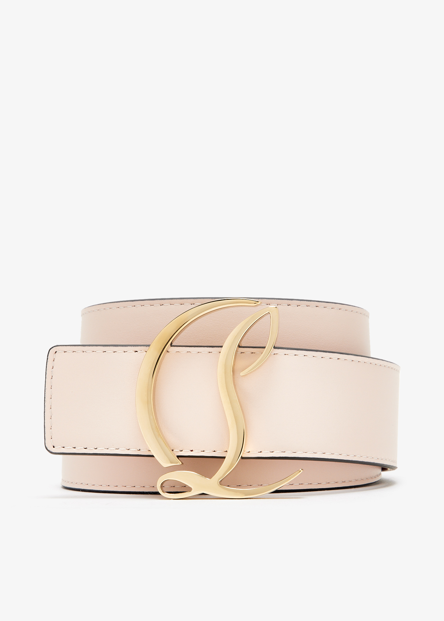 

CL logo belt, Beige