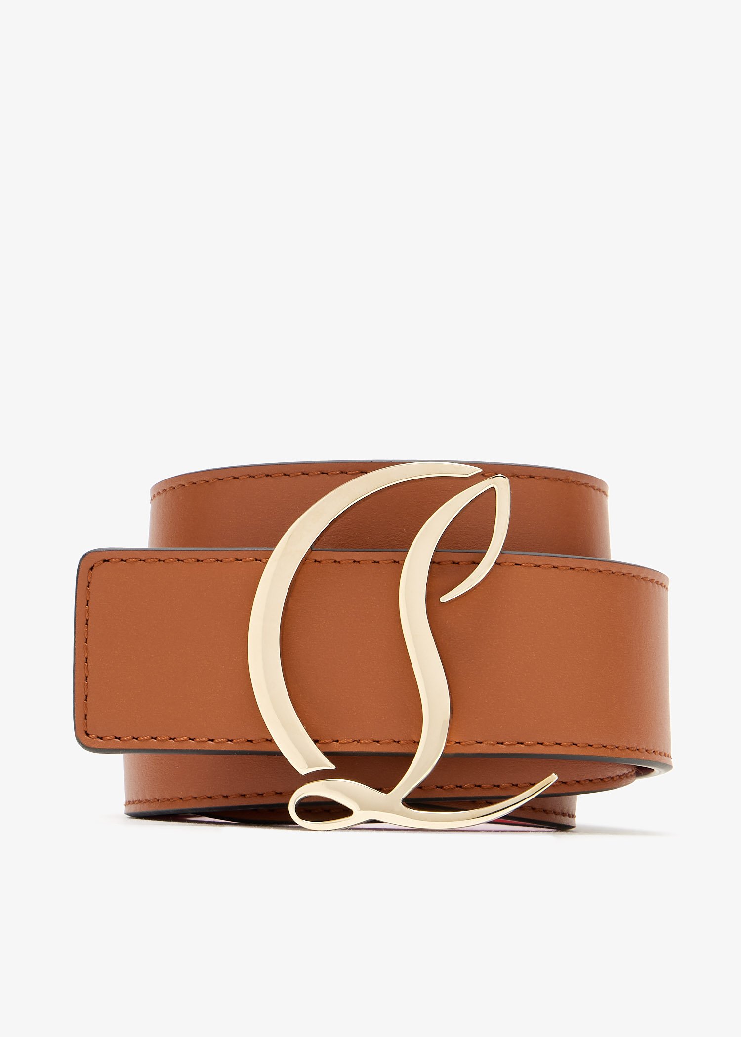 

CL Logo belt, Brown