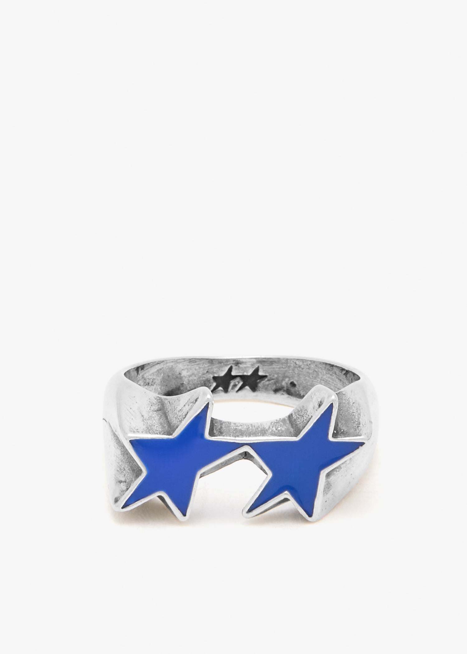 

Icon Enameled ring, Silver