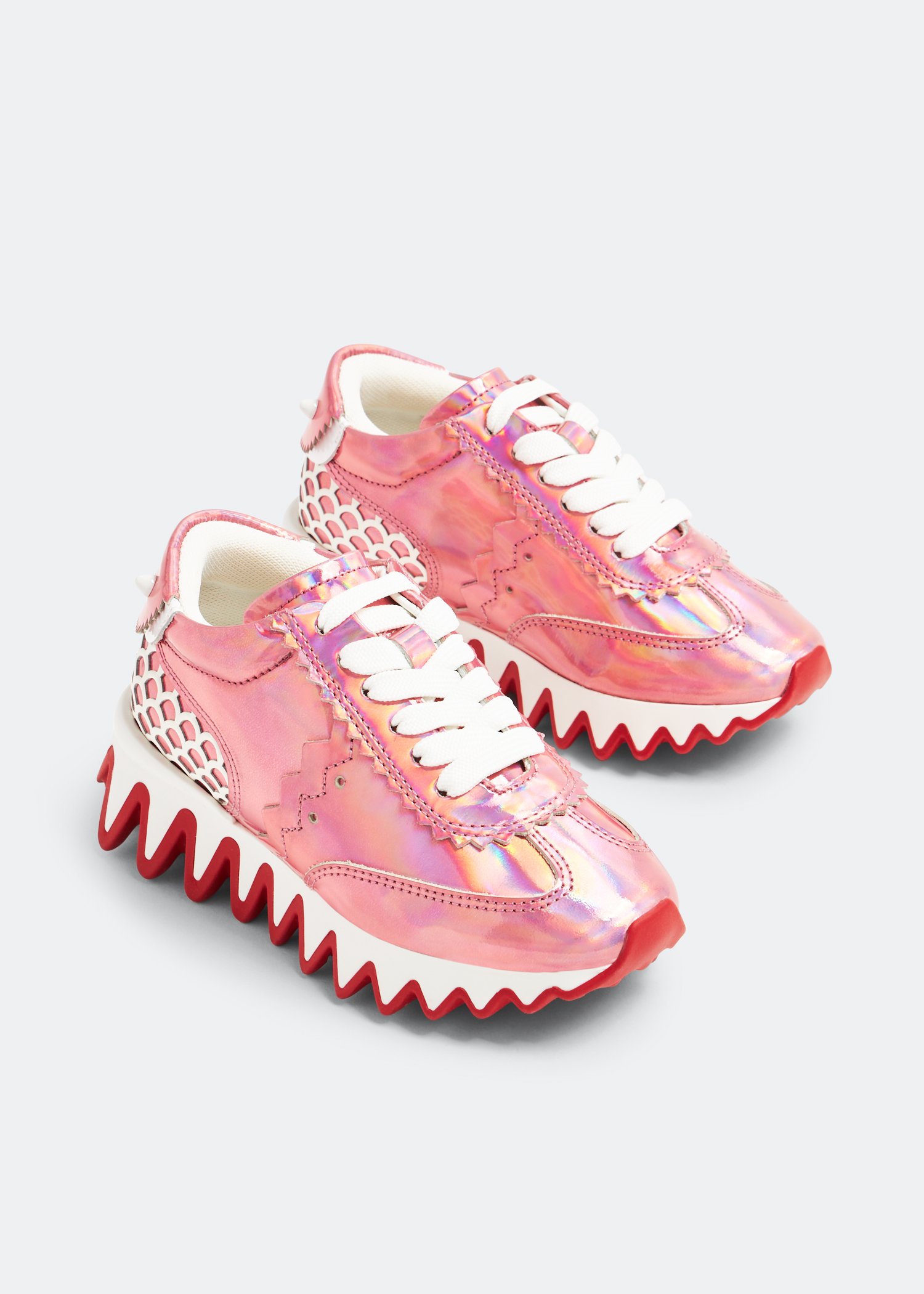 christian louboutin loubishark iridescent sneakers