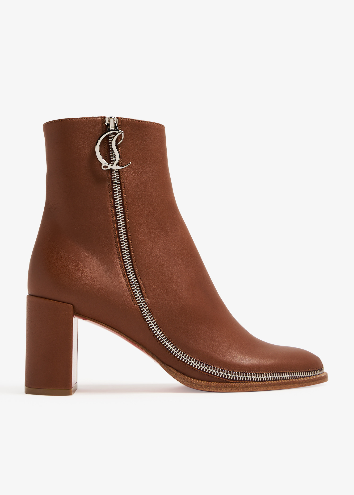 Christian Louboutin CL Zip Booty 70 boots for Women - Brown in UAE