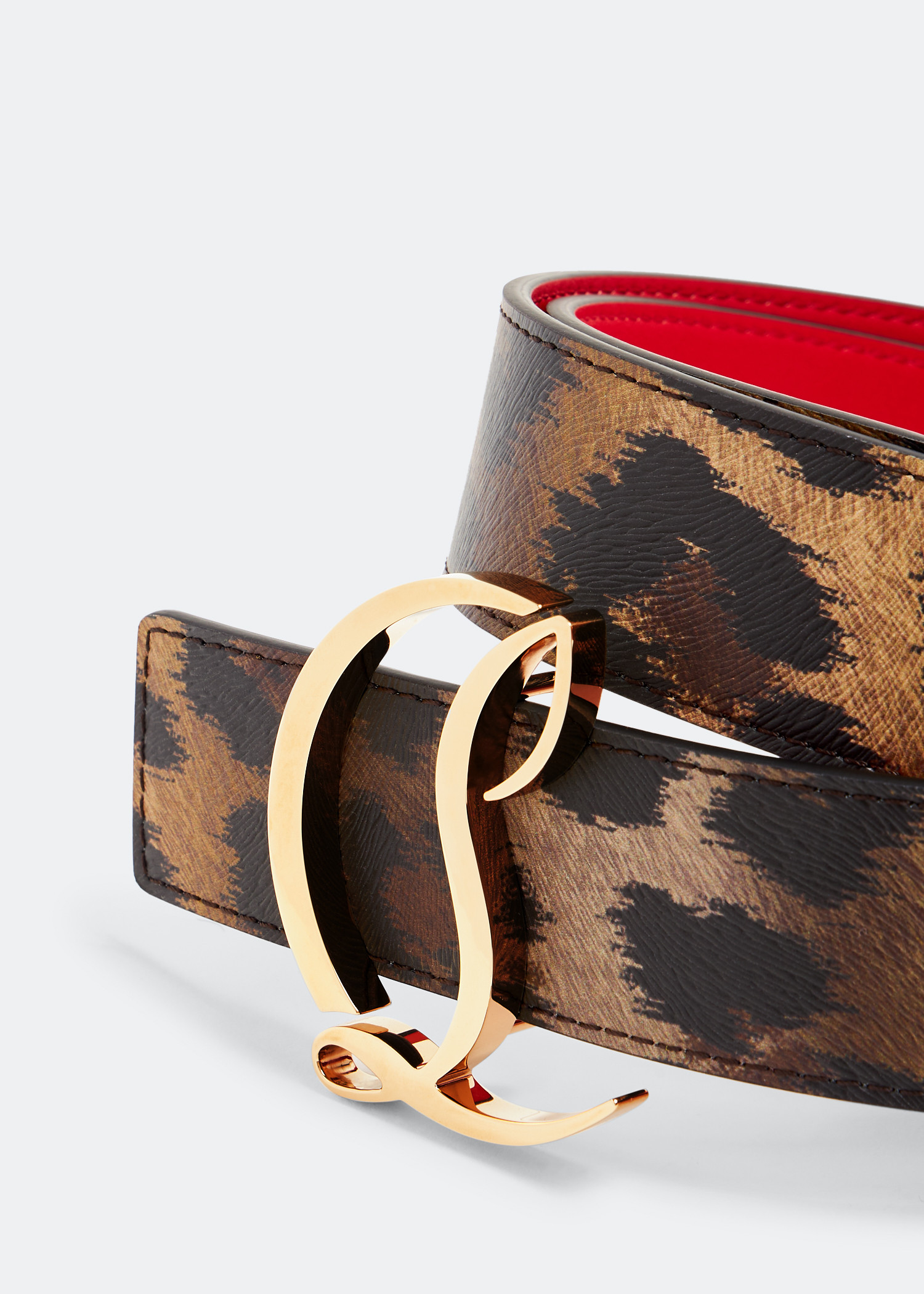 

CL Logo belt, Animal print