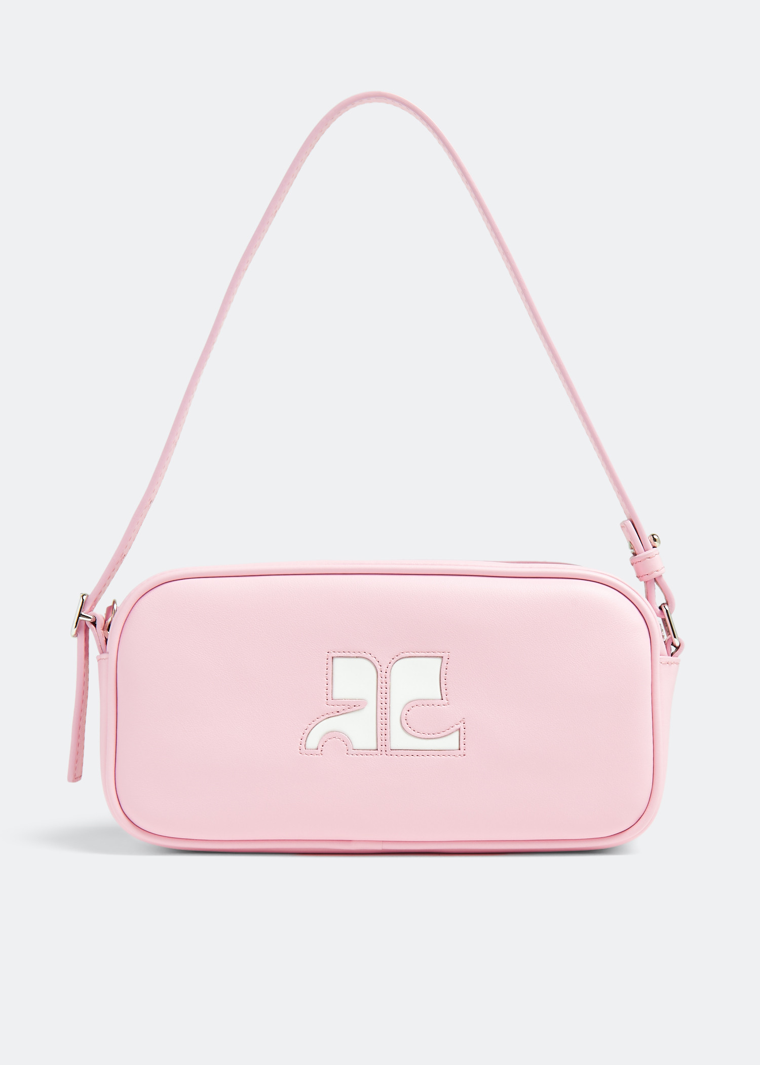 

ReEdition leather baguette bag, Pink