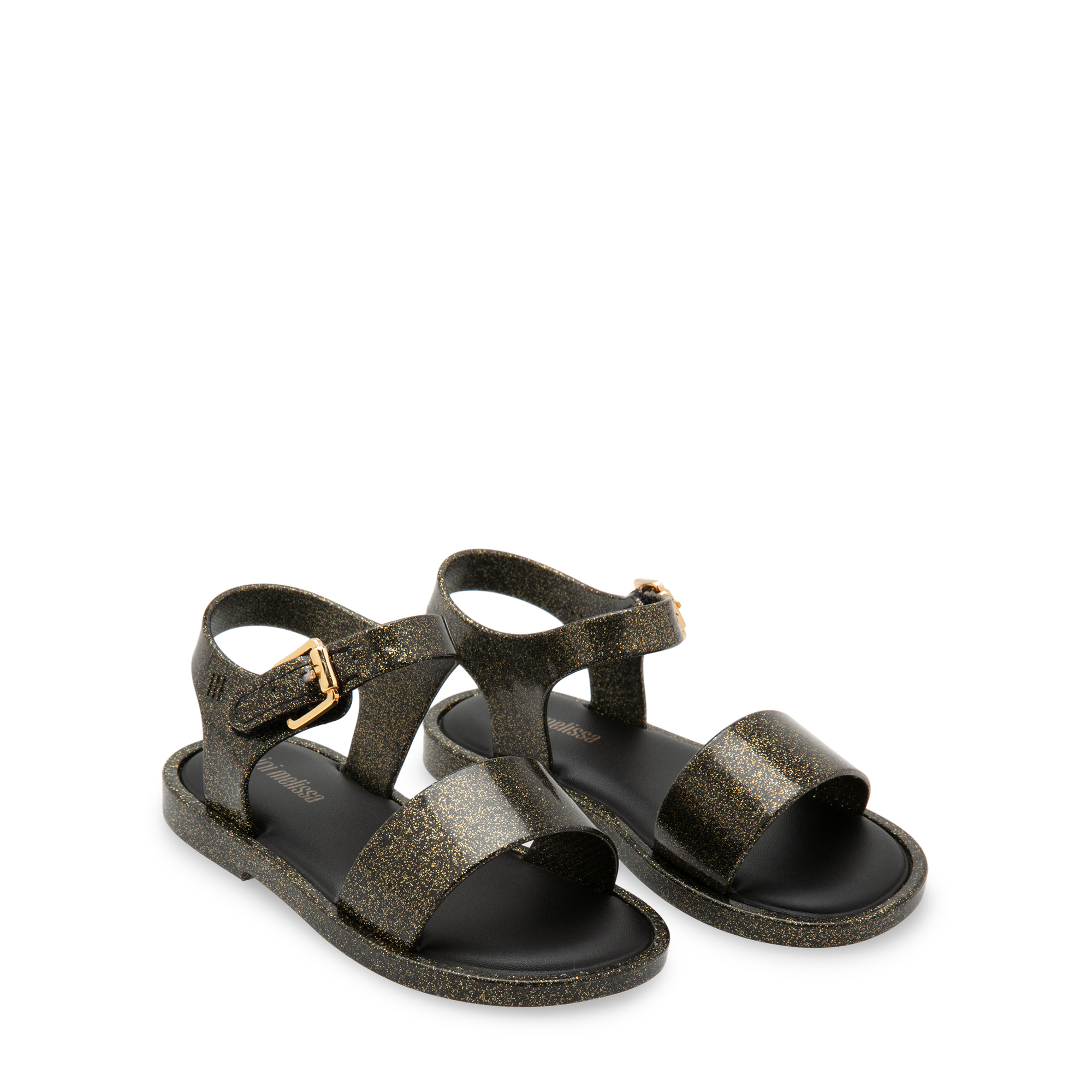 

Mini Melissa rubber sandals, Gold
