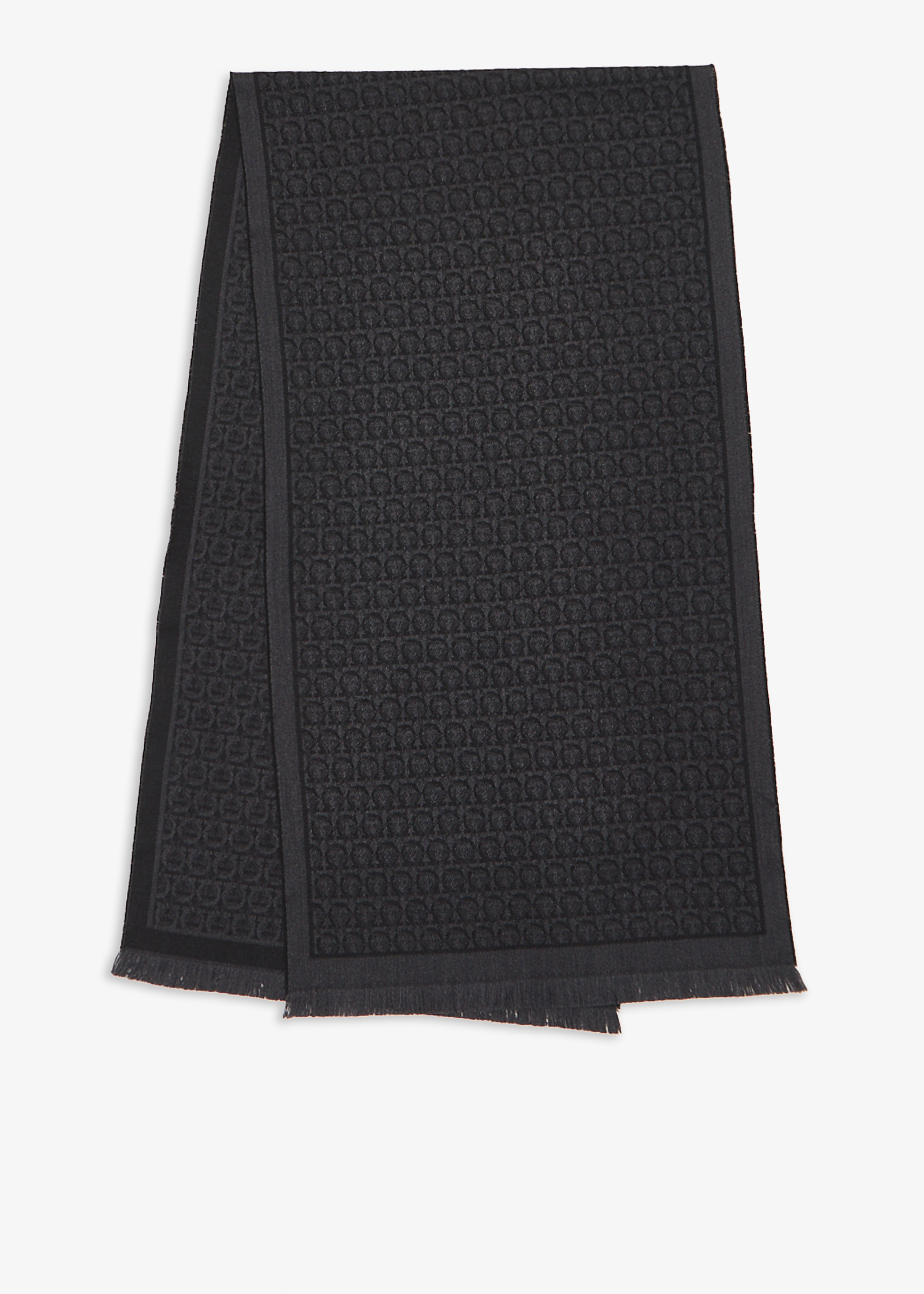 

Gancini scarf, Black