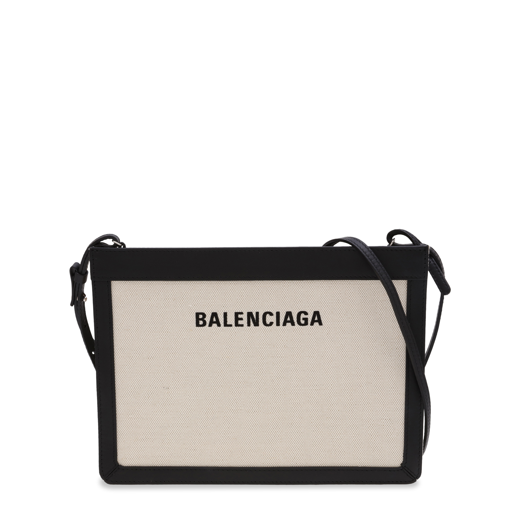 Balenciaga navy 2025 pouch with strap