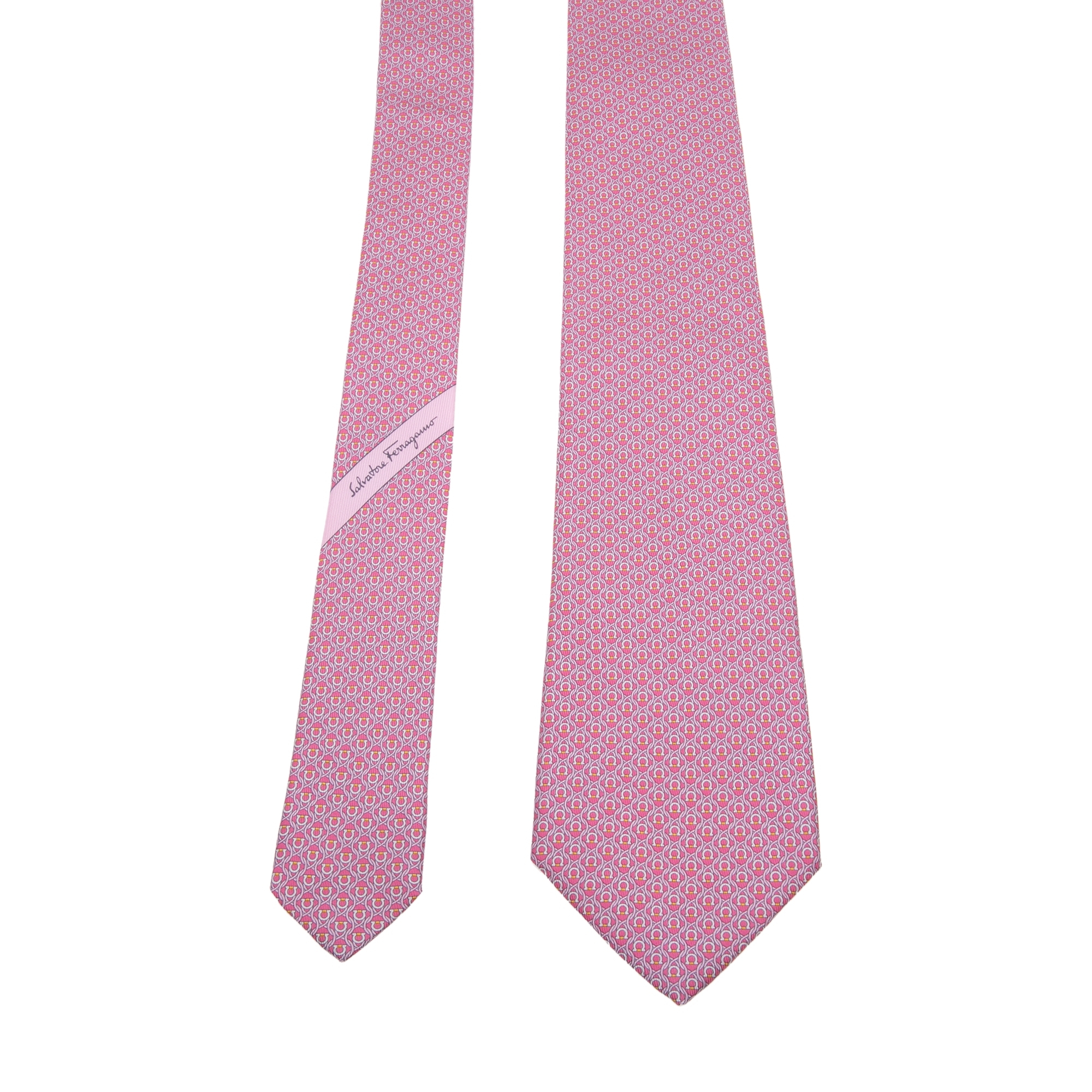 

Gancini printed tie, Pink