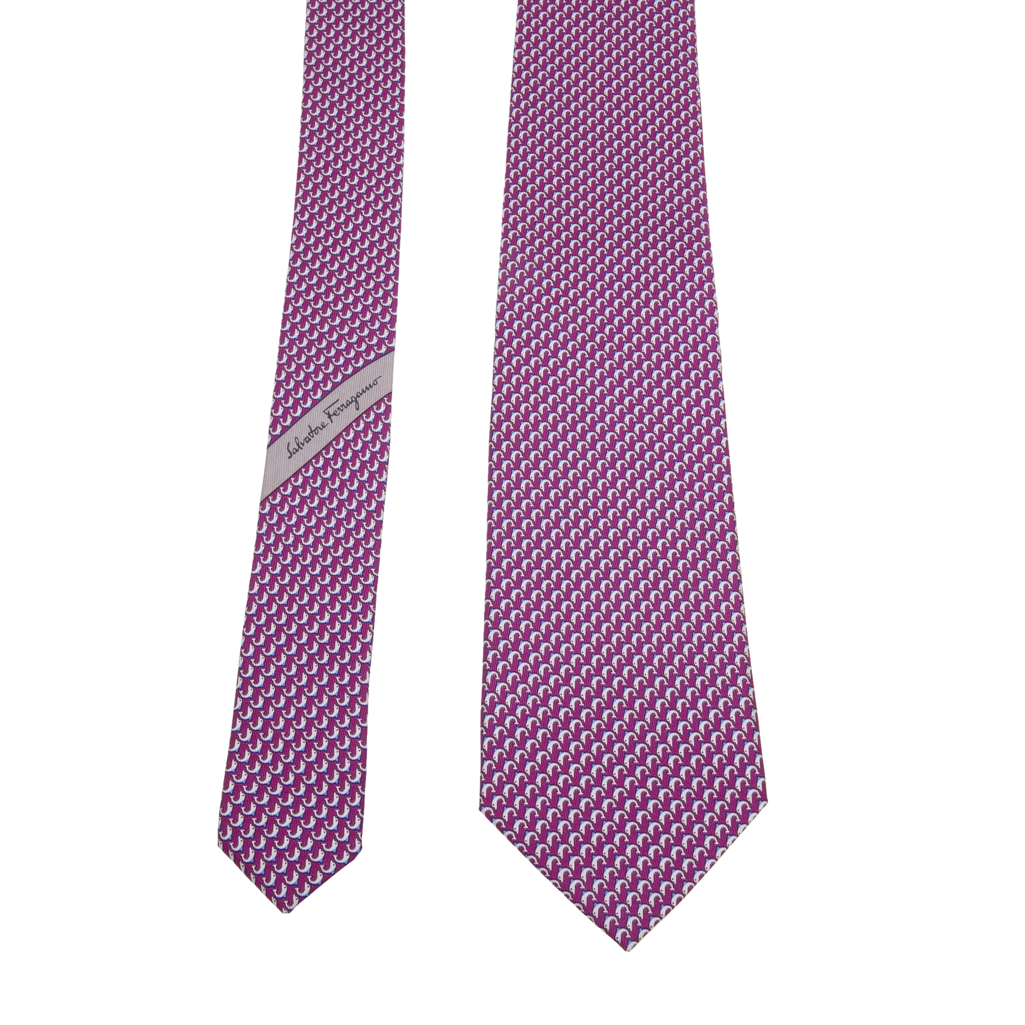 

Dolphin print tie, Pink