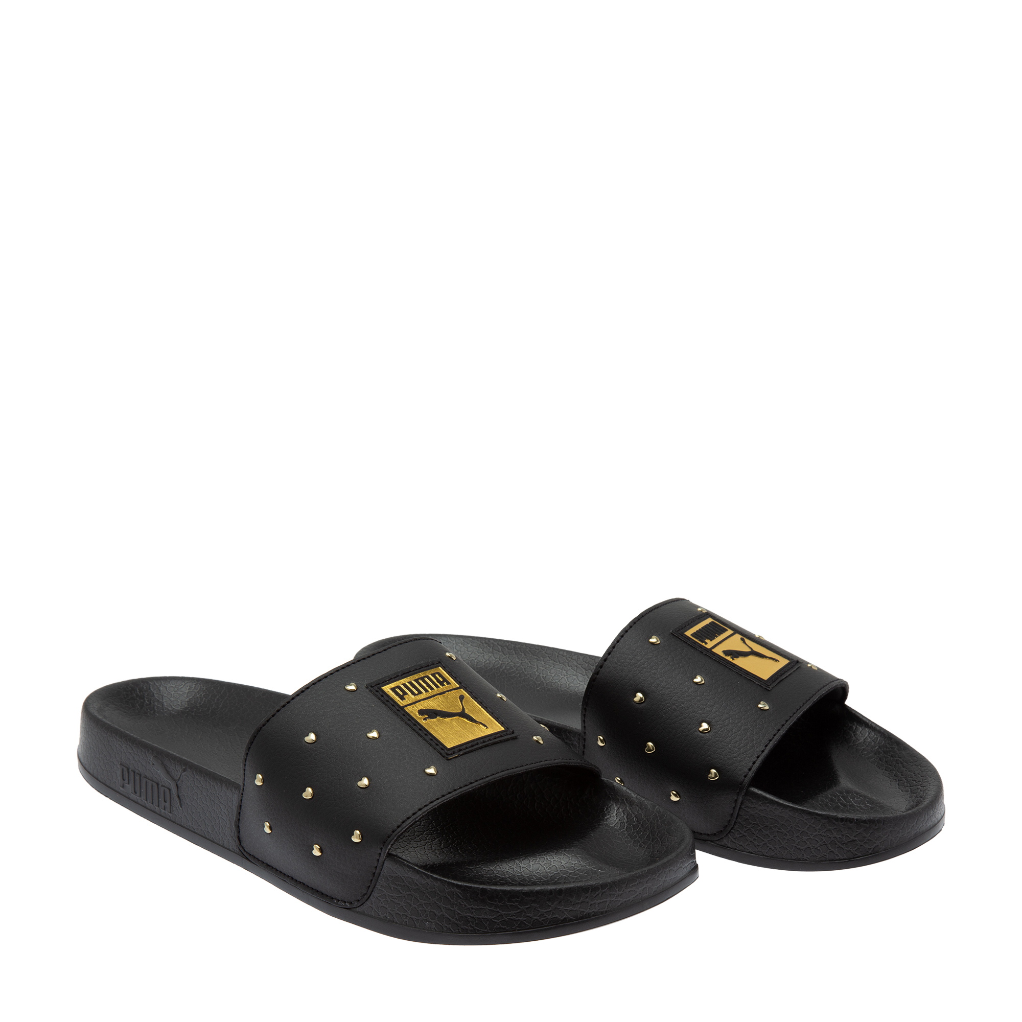 

Studded rubber slides, Black