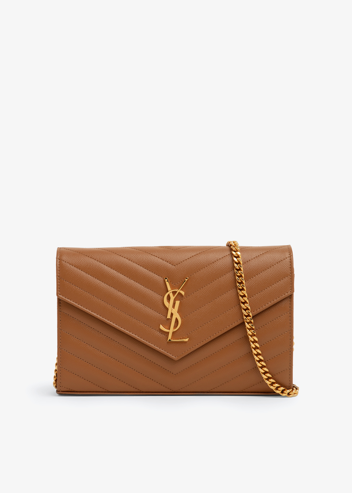 

Monogram chain wallet, Brown