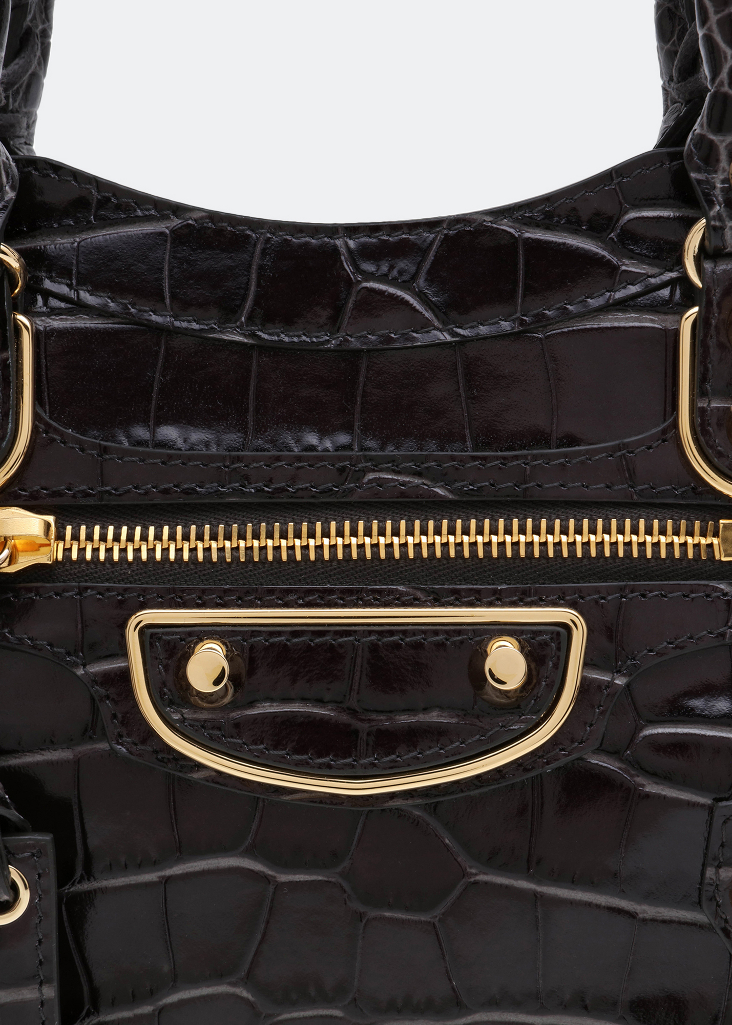 Balenciaga Metallic Edge Mini City bag for Women - Black in UAE