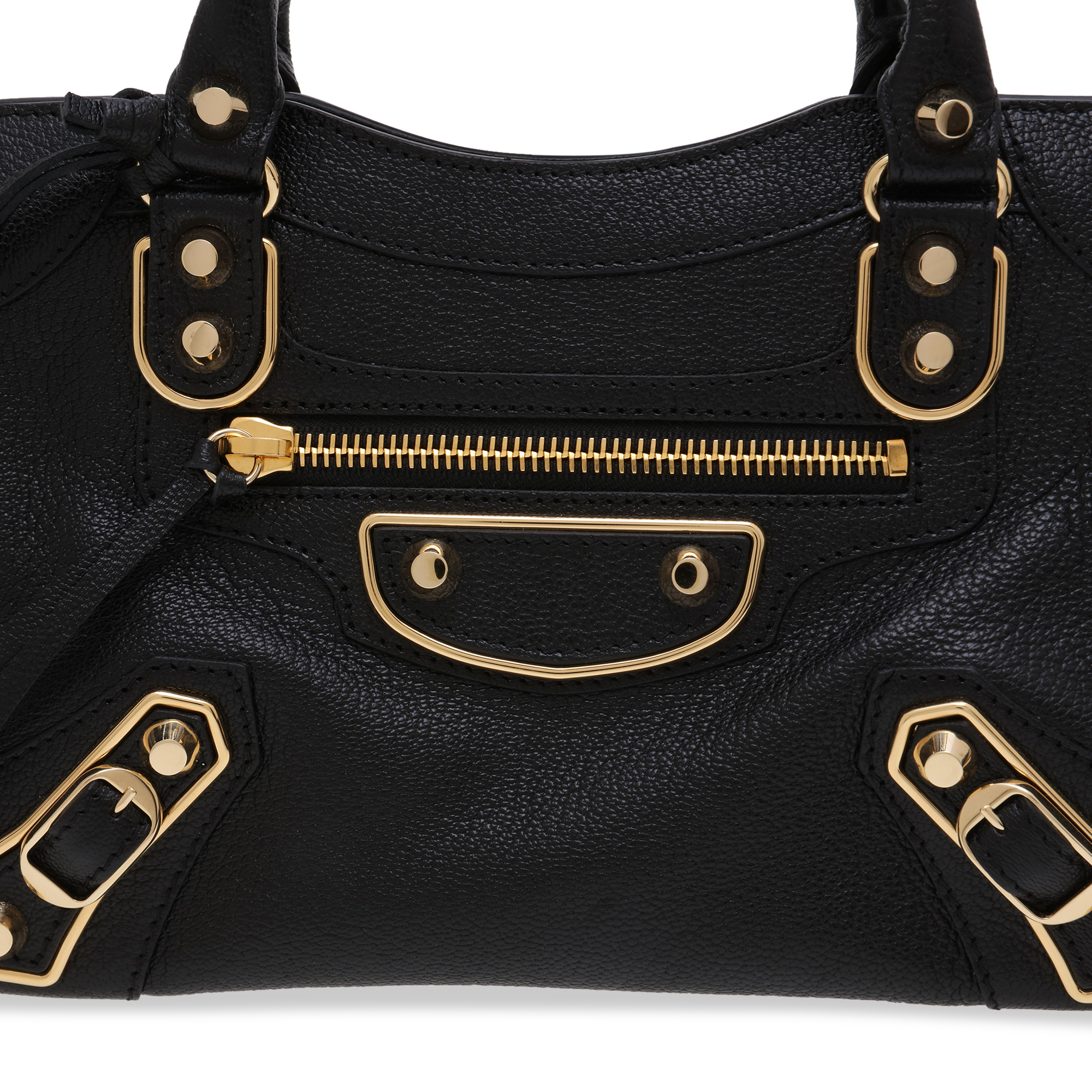 

Metallic Edge Mini City bag, Black