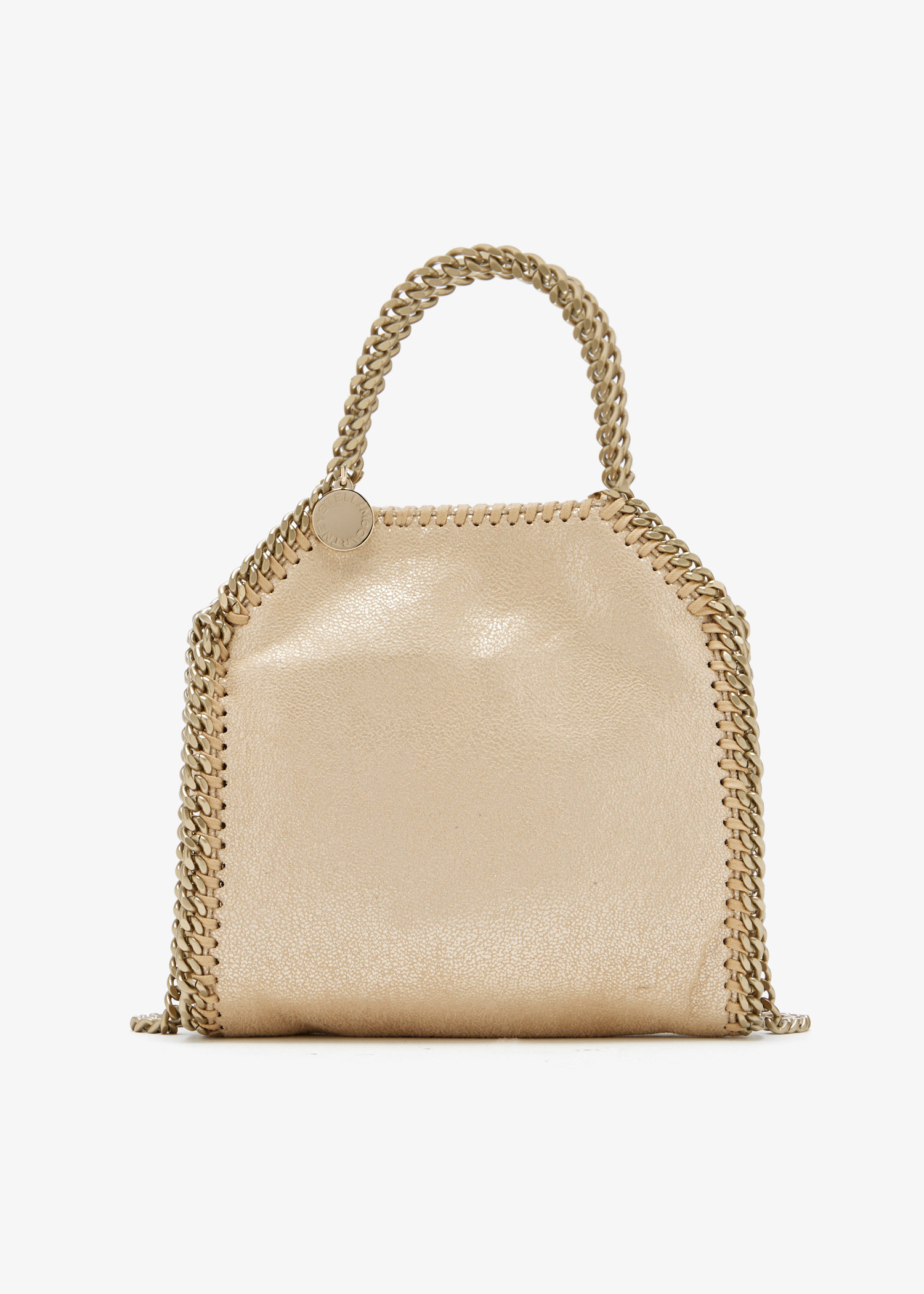 

Falabella tiny tote bag, Gold