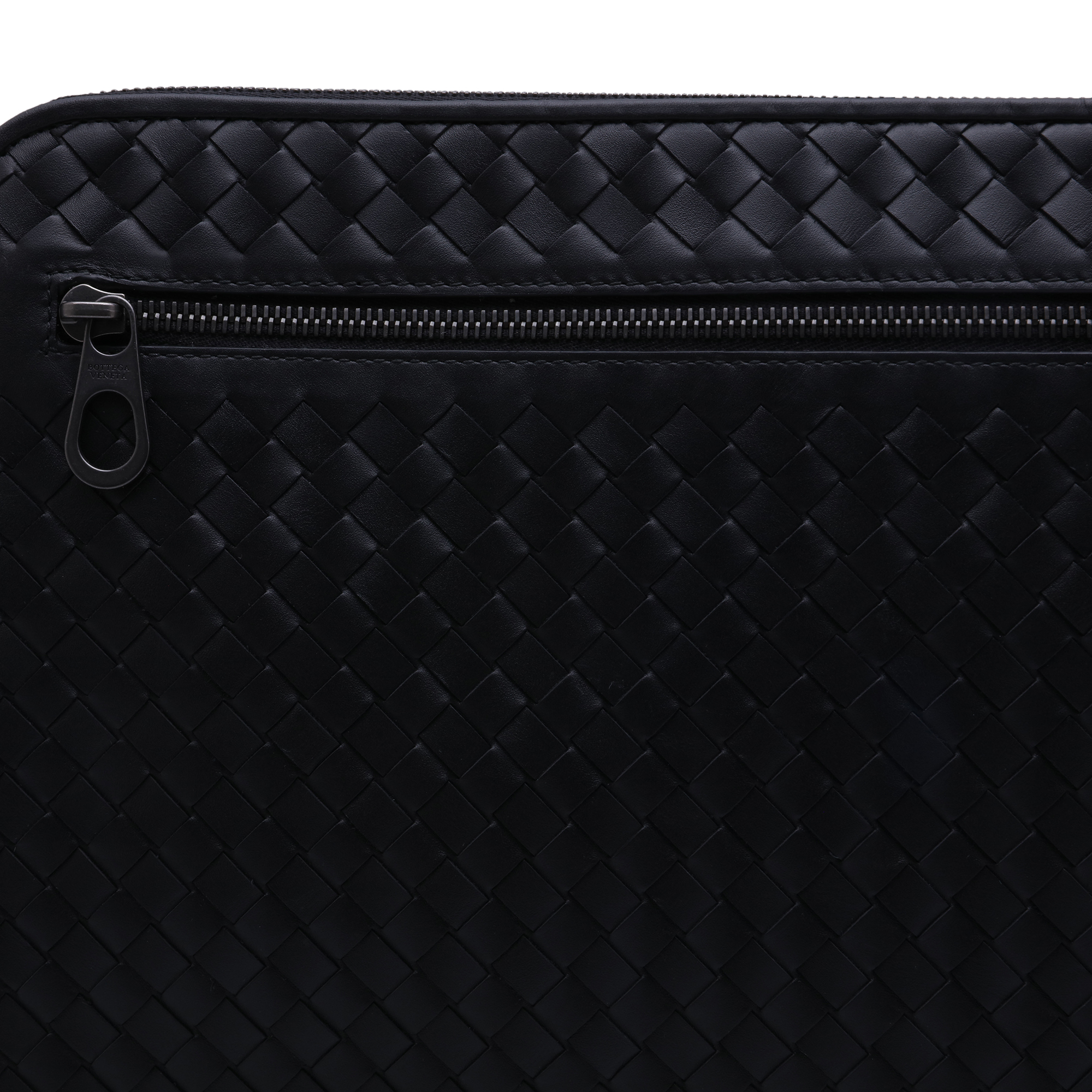 

Intrecciato document case, Black