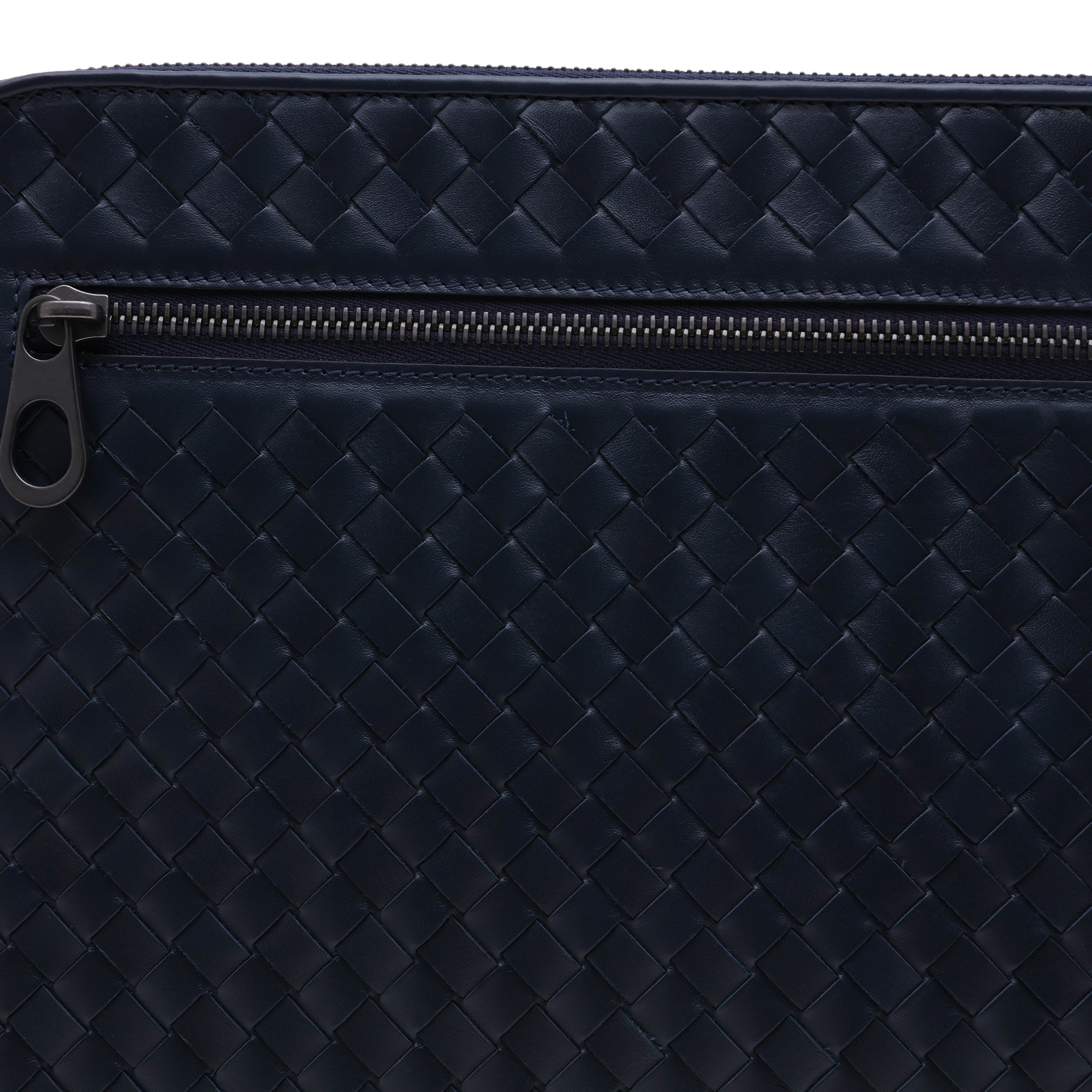 

Intrecciato document case, Blue