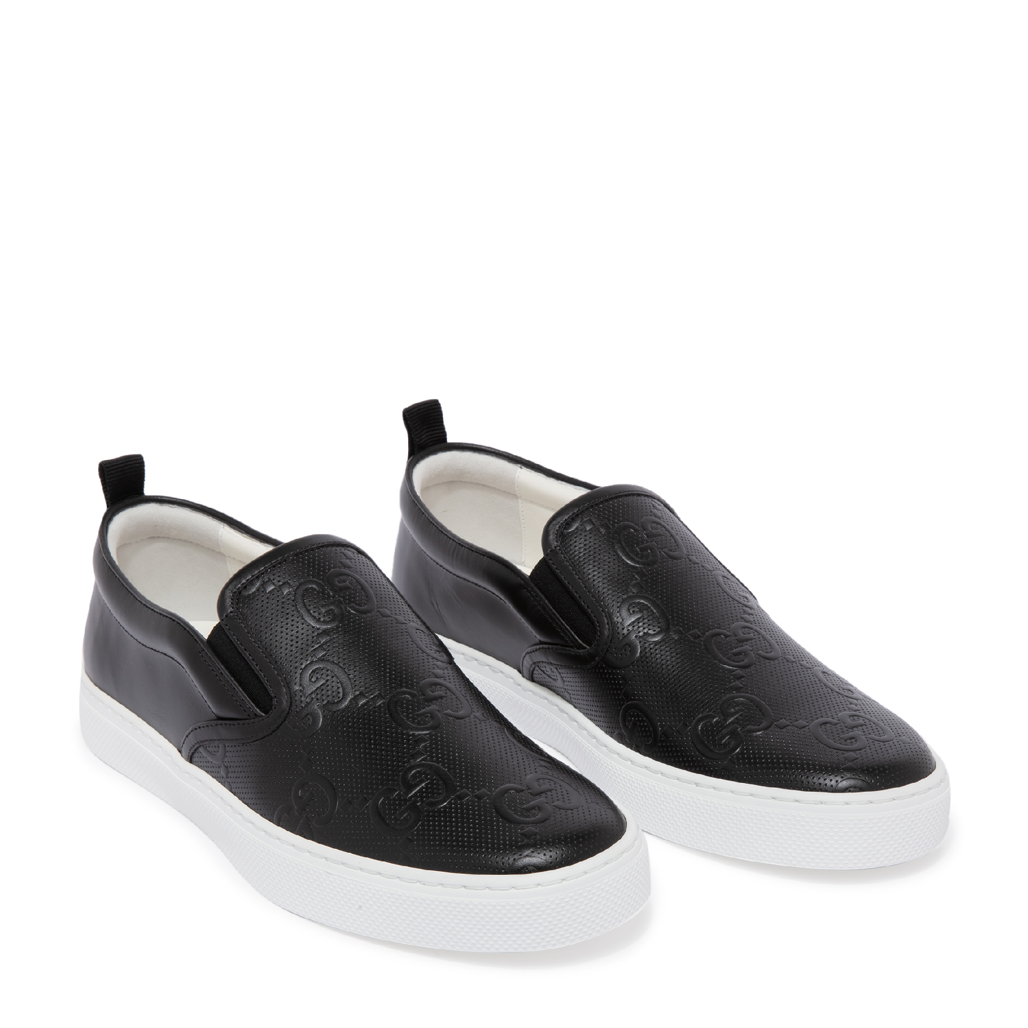 

GG embossed slip-on sneakers, Black
