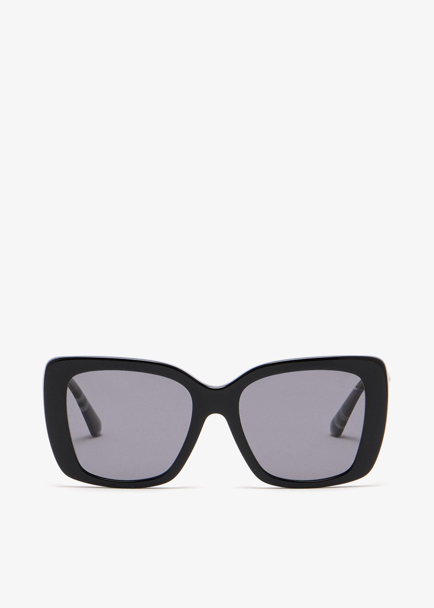 

Tubular Check square polarised sunglasses, Black