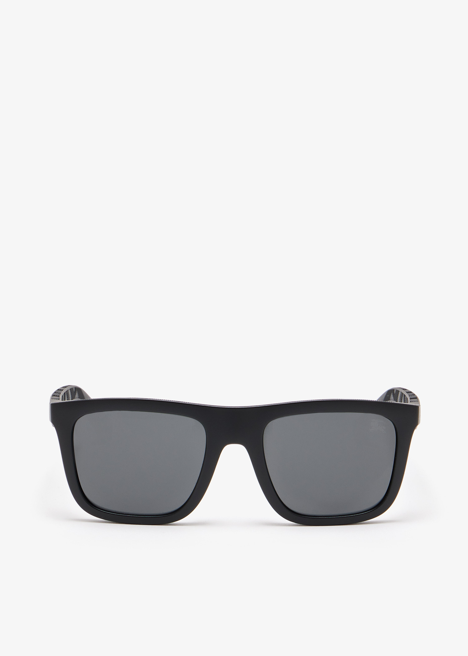 

Embossed Check square sunglasses, Black