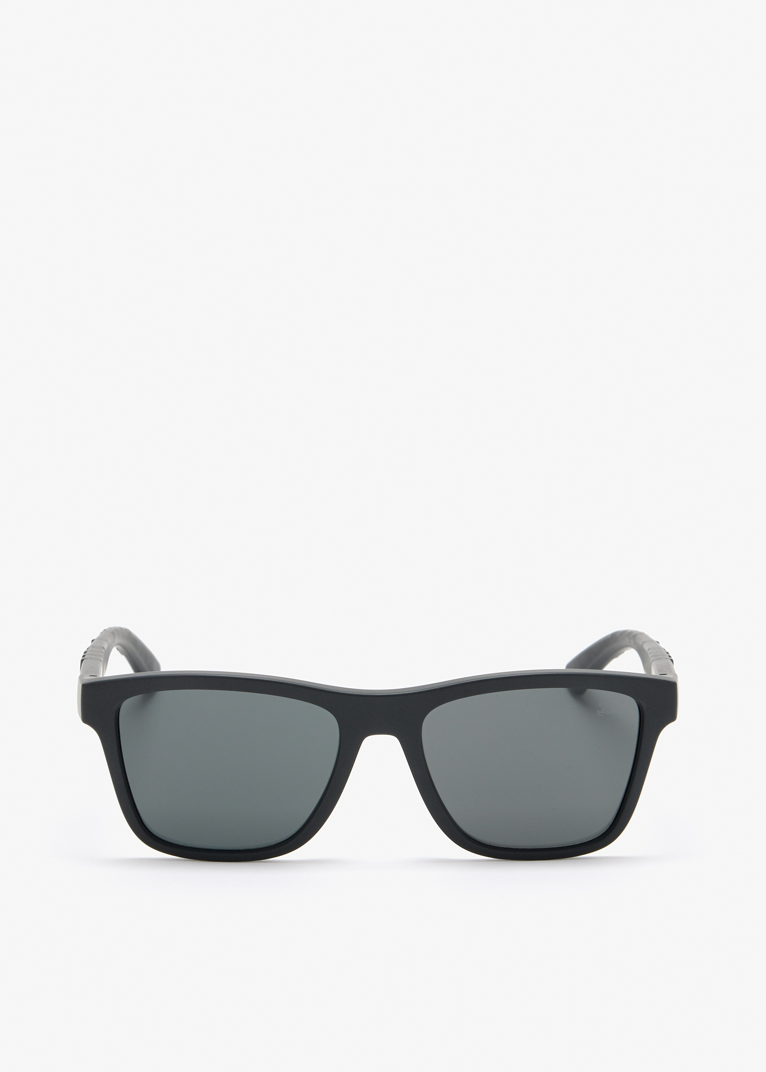 

Textured Check square sunglasses, Black