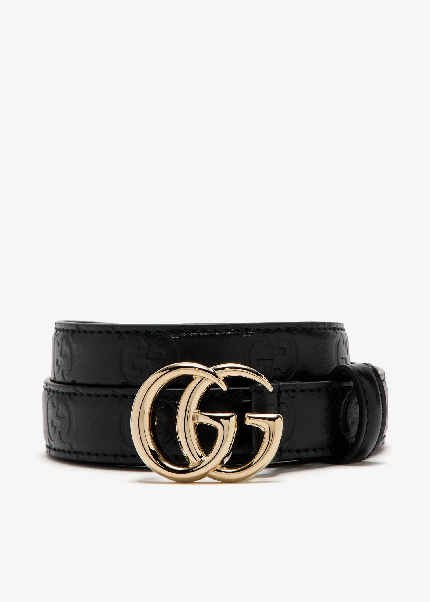 

GG Marmont thin belt, Black