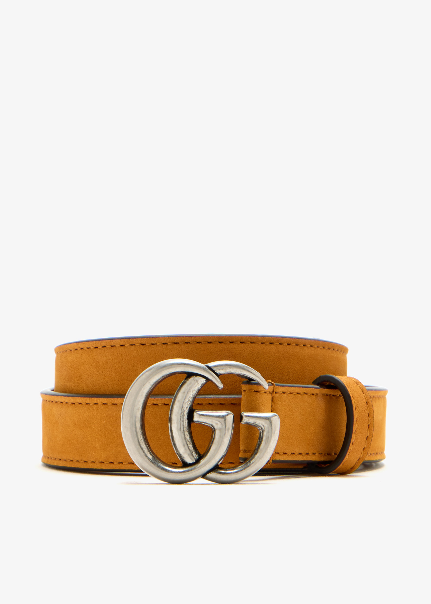 

GG Marmont thin belt, Brown